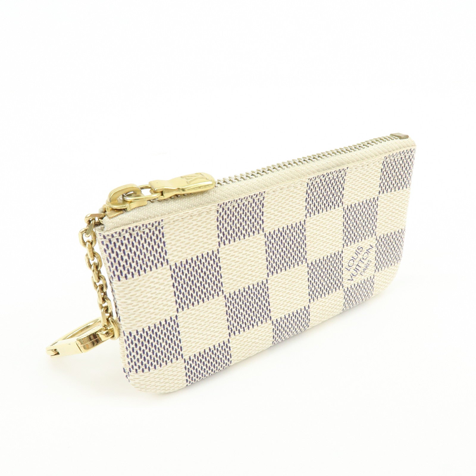 Louis Vuitton Damier Azur Pochette Cles Coin Case Key Case N62659
