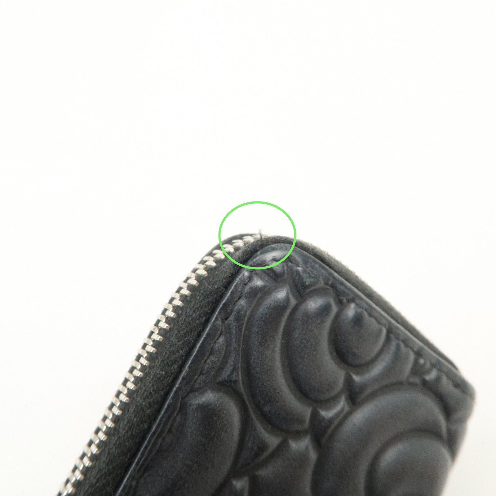 CHANEL Camellia Lamb Skin Coin Case Coin Purse Black