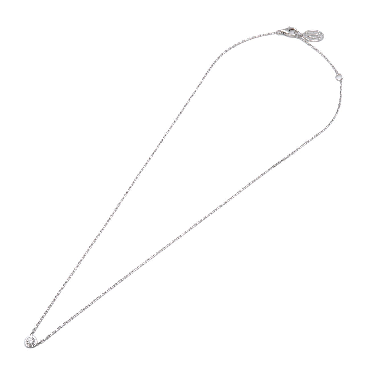 Cartier Diamants Legers Necklace SM Diamond D'amour 0.09ct 750WG