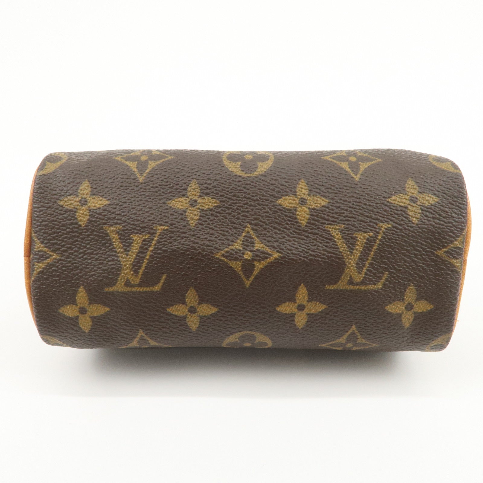 Louis Vuitton Monogram Mini Speedy Hand Bag Boston Bag Brown M41534