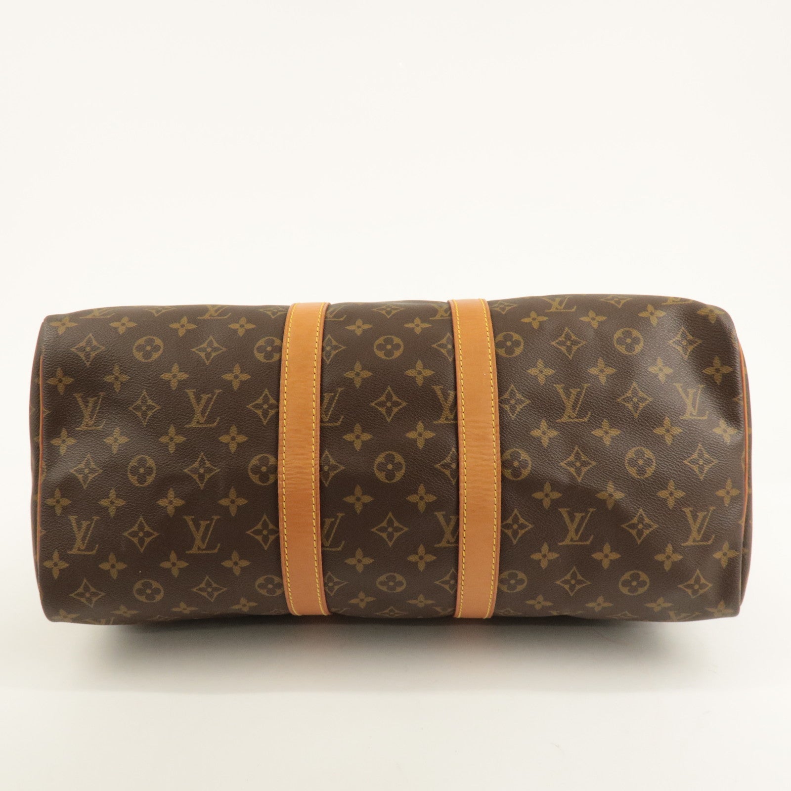 Louis Vuitton Monogram Keep All 45 Boston Bag Brown M41428