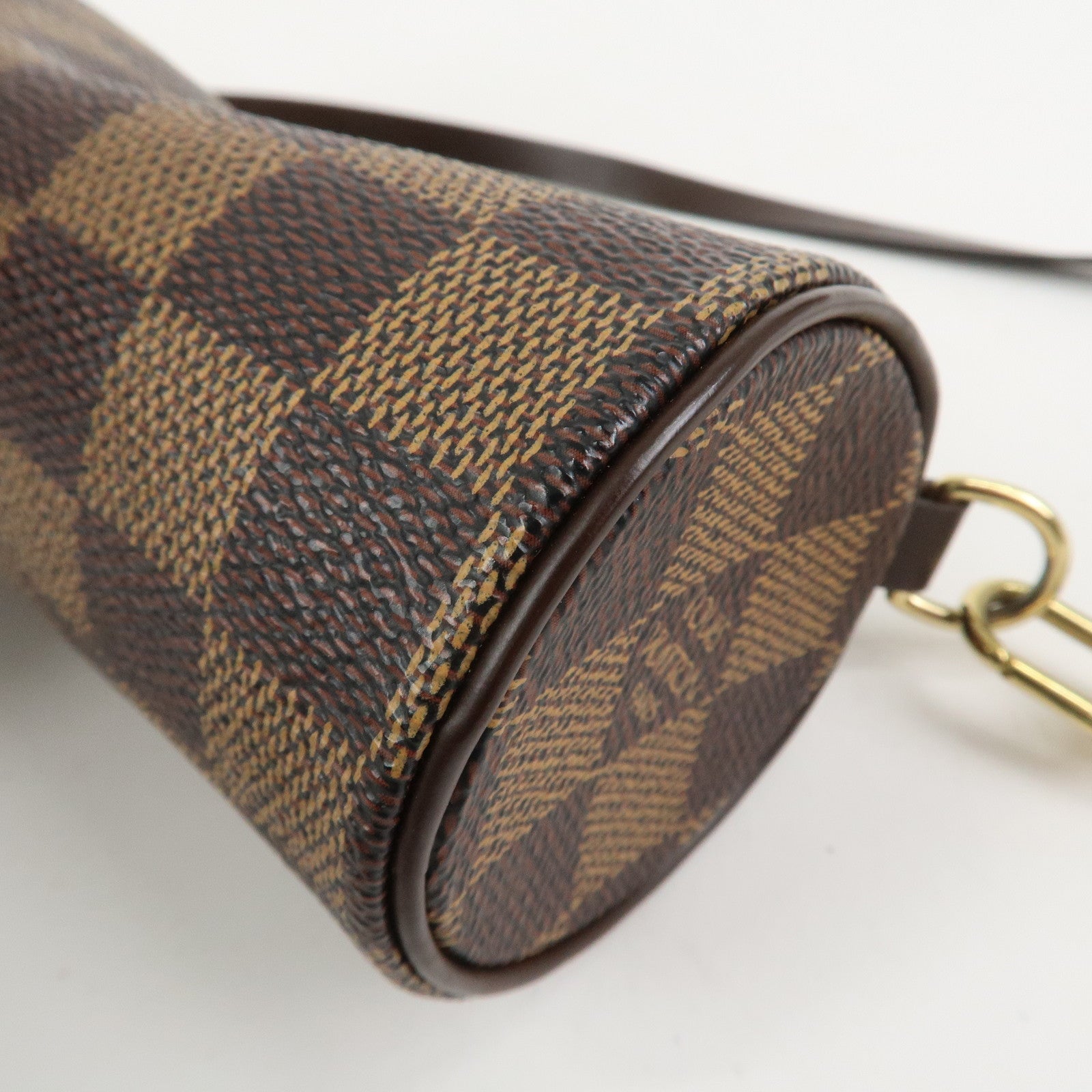 Louis Vuitton Damier Ebene Mini Pouch for Papillon Bag Brown