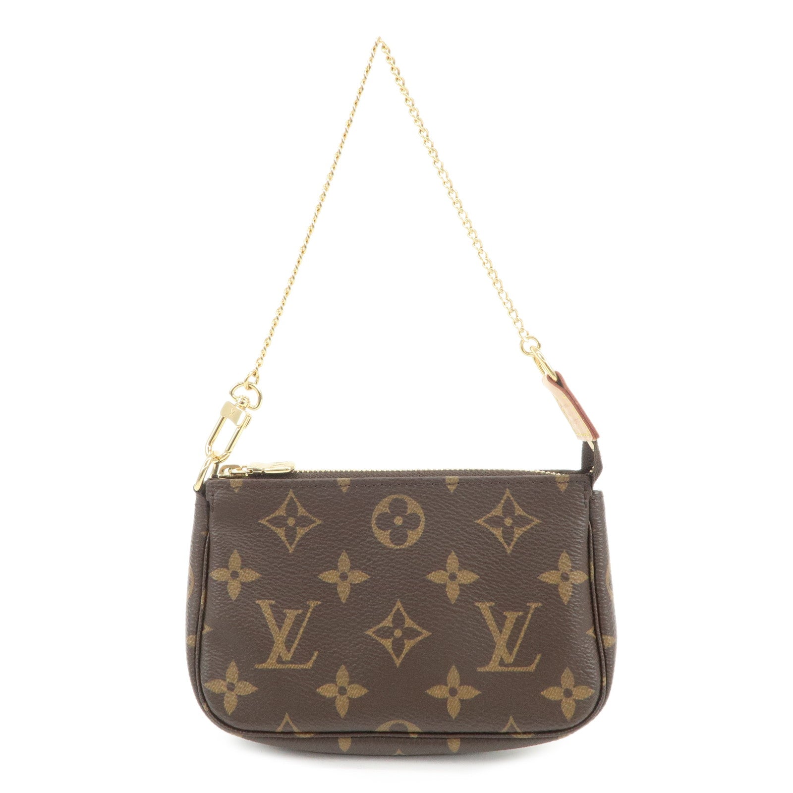 Louis Vuitton Monogram Mini Pochette Accessoires Hand Bag M58009