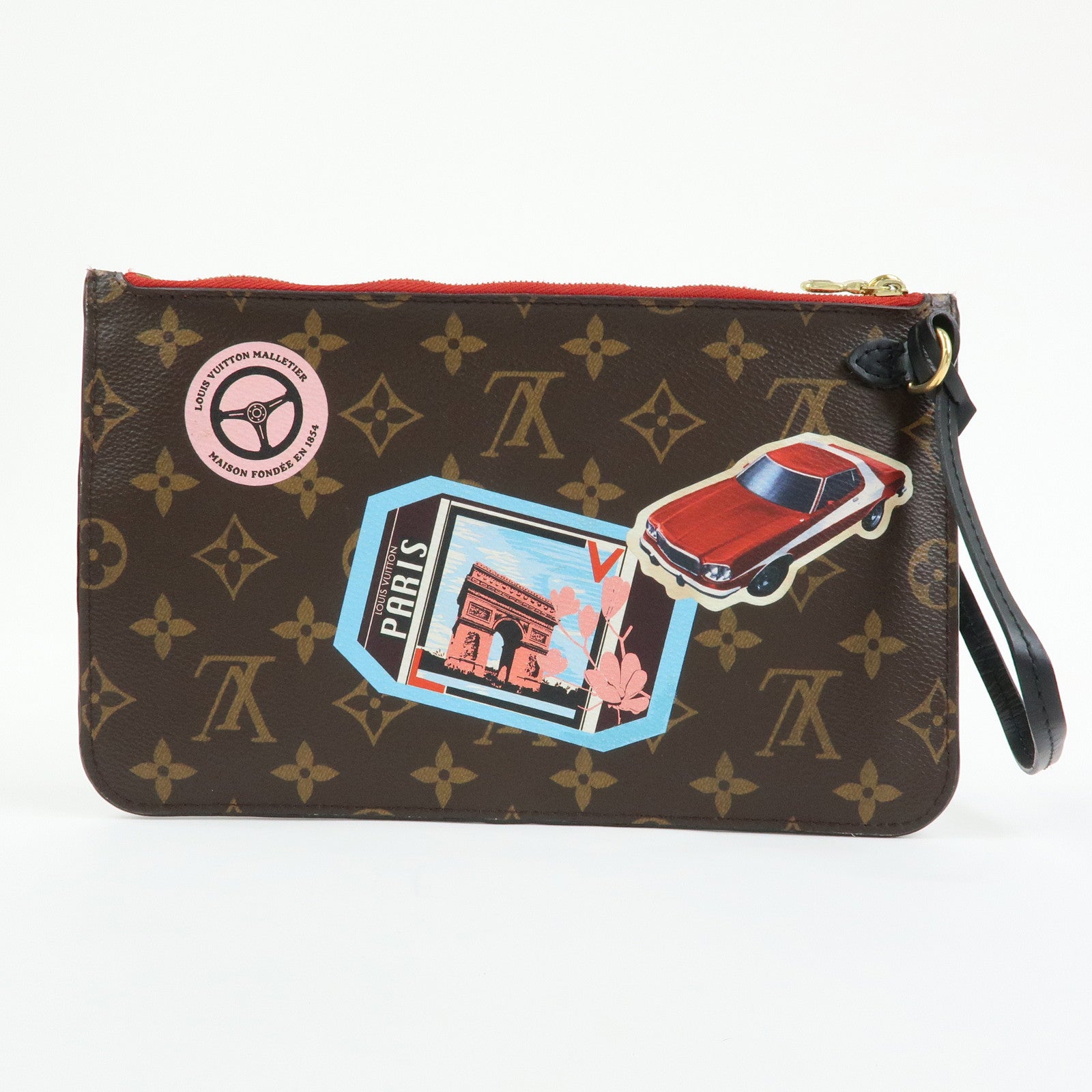 Louis Vuitton Monogram LV World Tour Pouch for Neverfull Brown MM