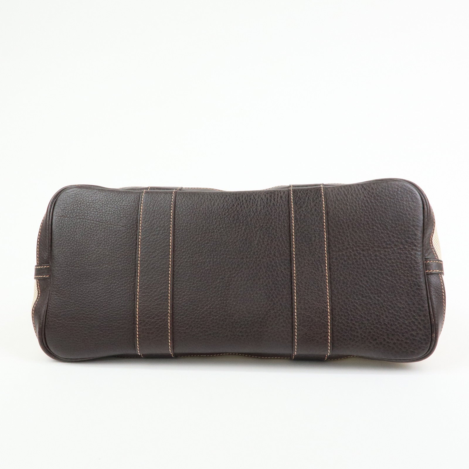 HERMES Garden Party PM Toile Ash Leather I Stamped Tote Bag Natural