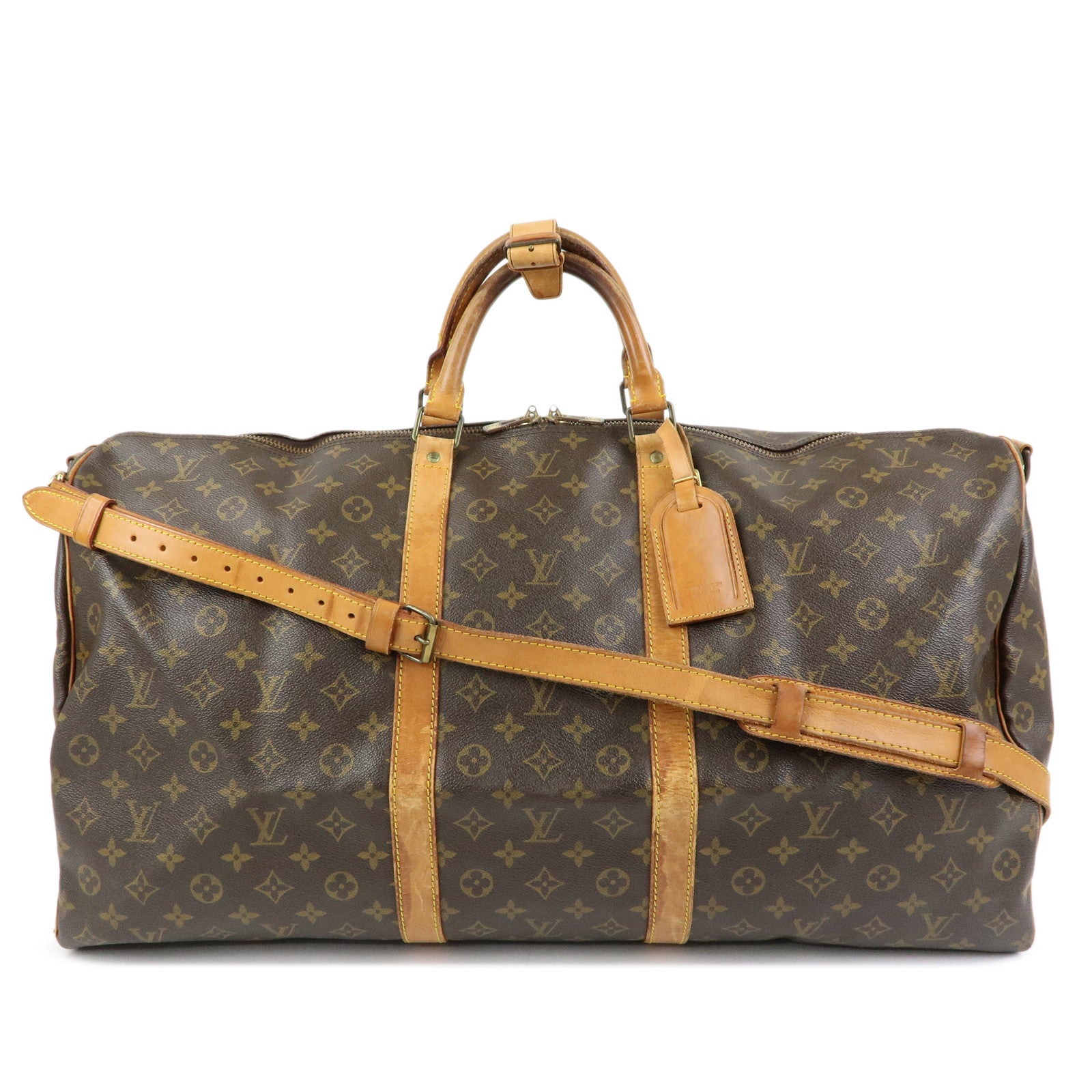 Louis Vuitton Monogram Keep All Bandouliere 60 Boston Bag M41412