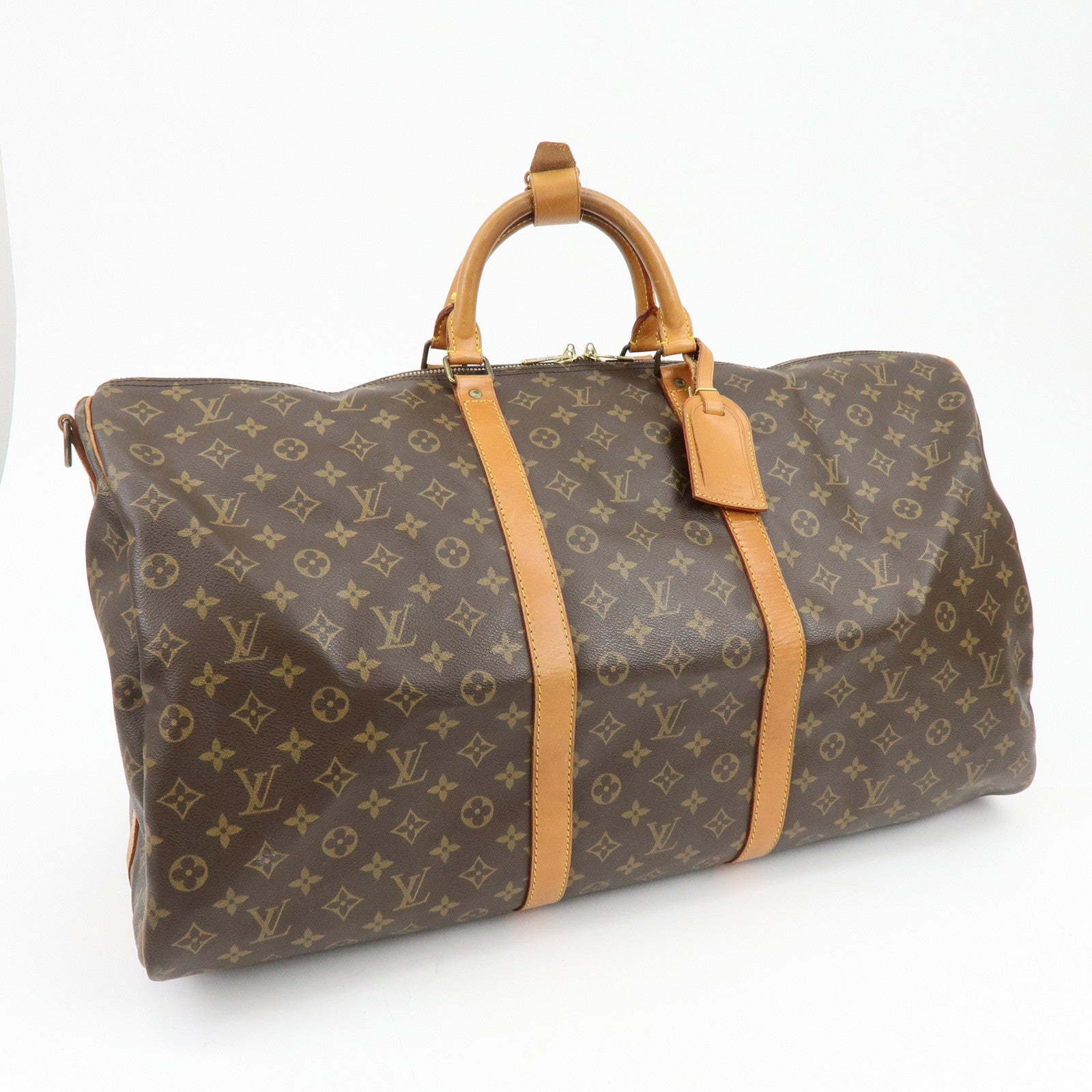 Louis Vuitton Monogram Keep All Bandouliere 60 Boston Bag M41412