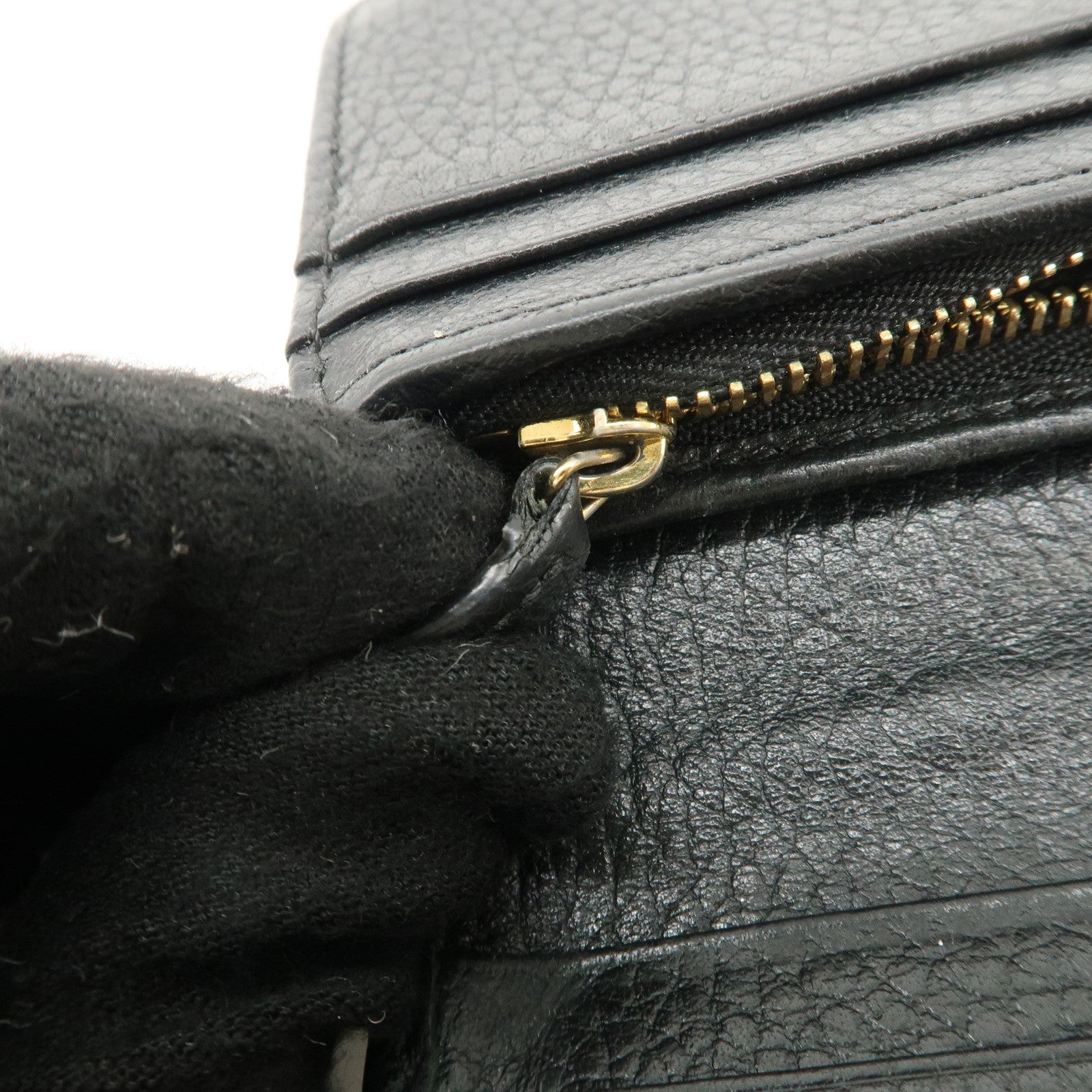 GUCCI Set of 2 GG Marmont Guccissima Leather Wallet 203550 456126 Used