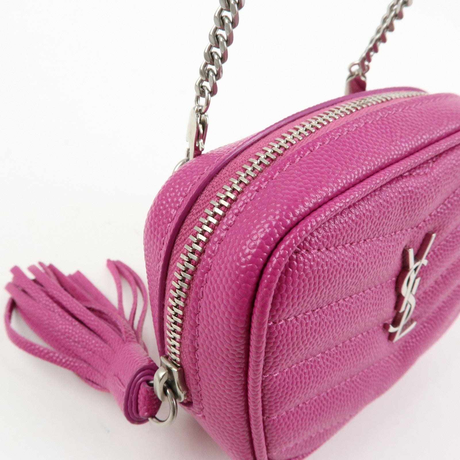 SAINT LAURENT PARIS Cassandra Leather Baby Lou Camera Bag 635088