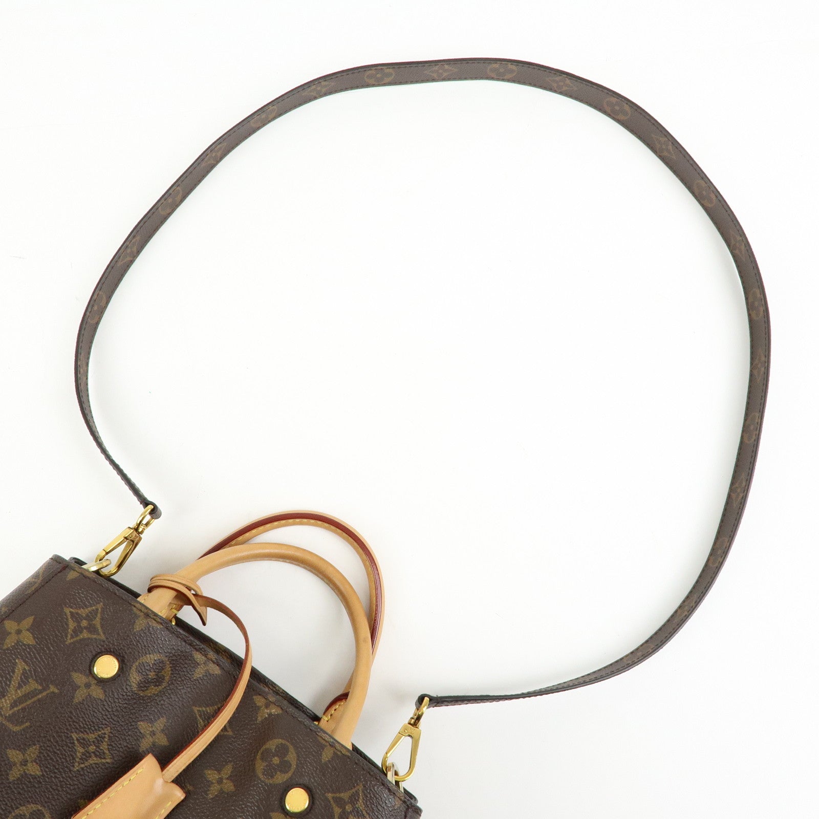 Louis Vuitton Monogram Montaigne BB 2Way Bag Hand Bag Brown M41055