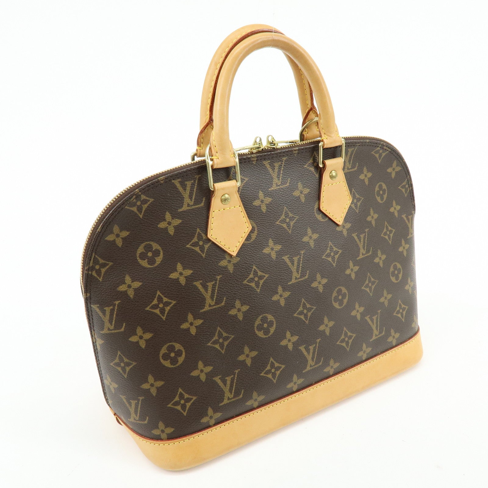 Louis Vuitton Monogram Canvas Alma Hand Bag Brown M51130