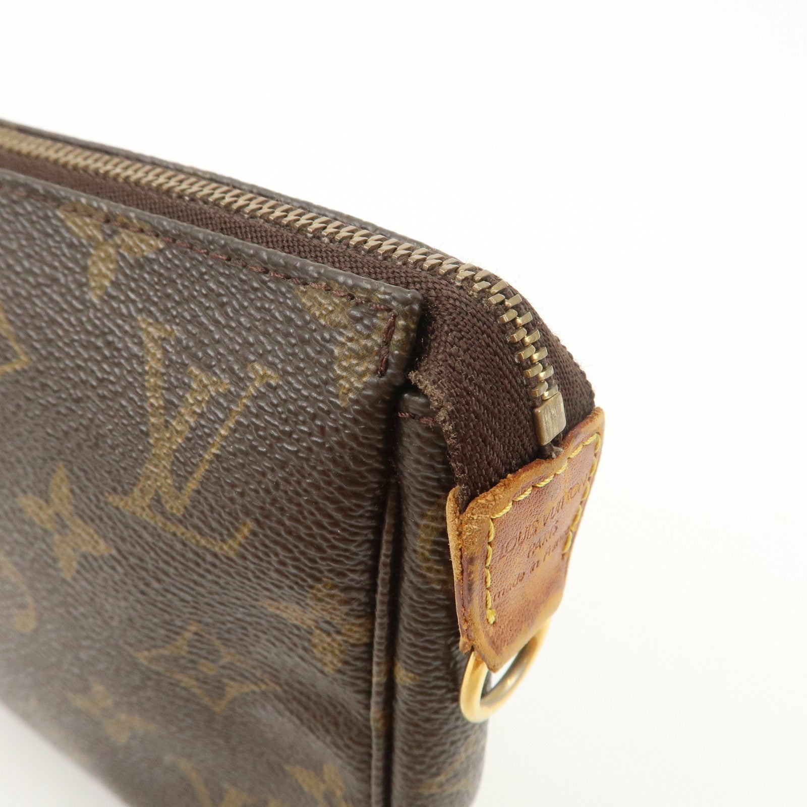 Louis Vuitton Monogram Pochette Accessoires Hand Bag Brown M51980