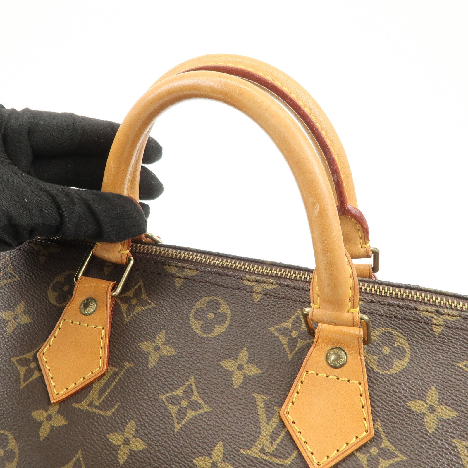 Louis Vuitton Monogram Speedy 30 Boston Bag Hand Bag Brown M41526