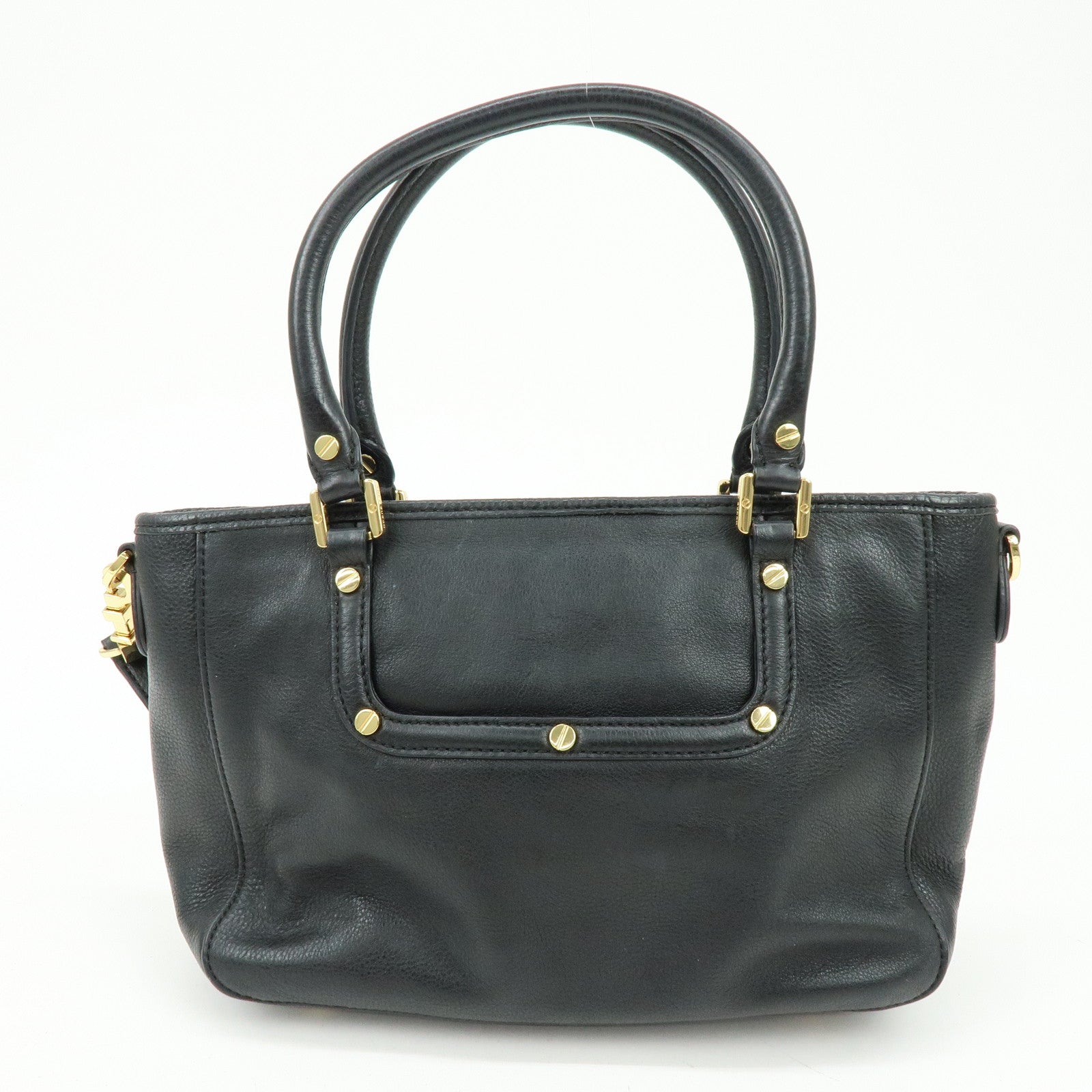 TORY BURCH Amanda Leather 2Way Bag Hand Bag Shoulder Bag Black