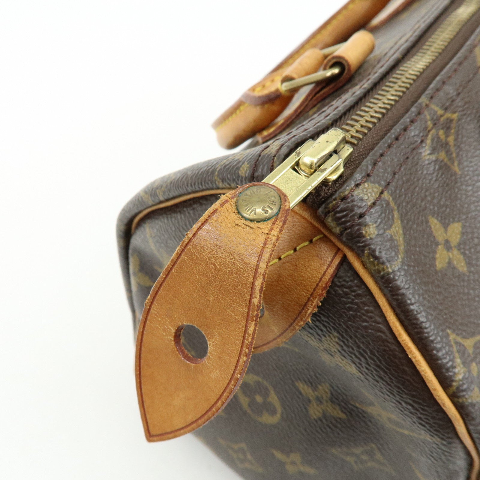 Louis Vuitton Monogram Speedy 25 Boston Bag Hand Bag Brown M41528