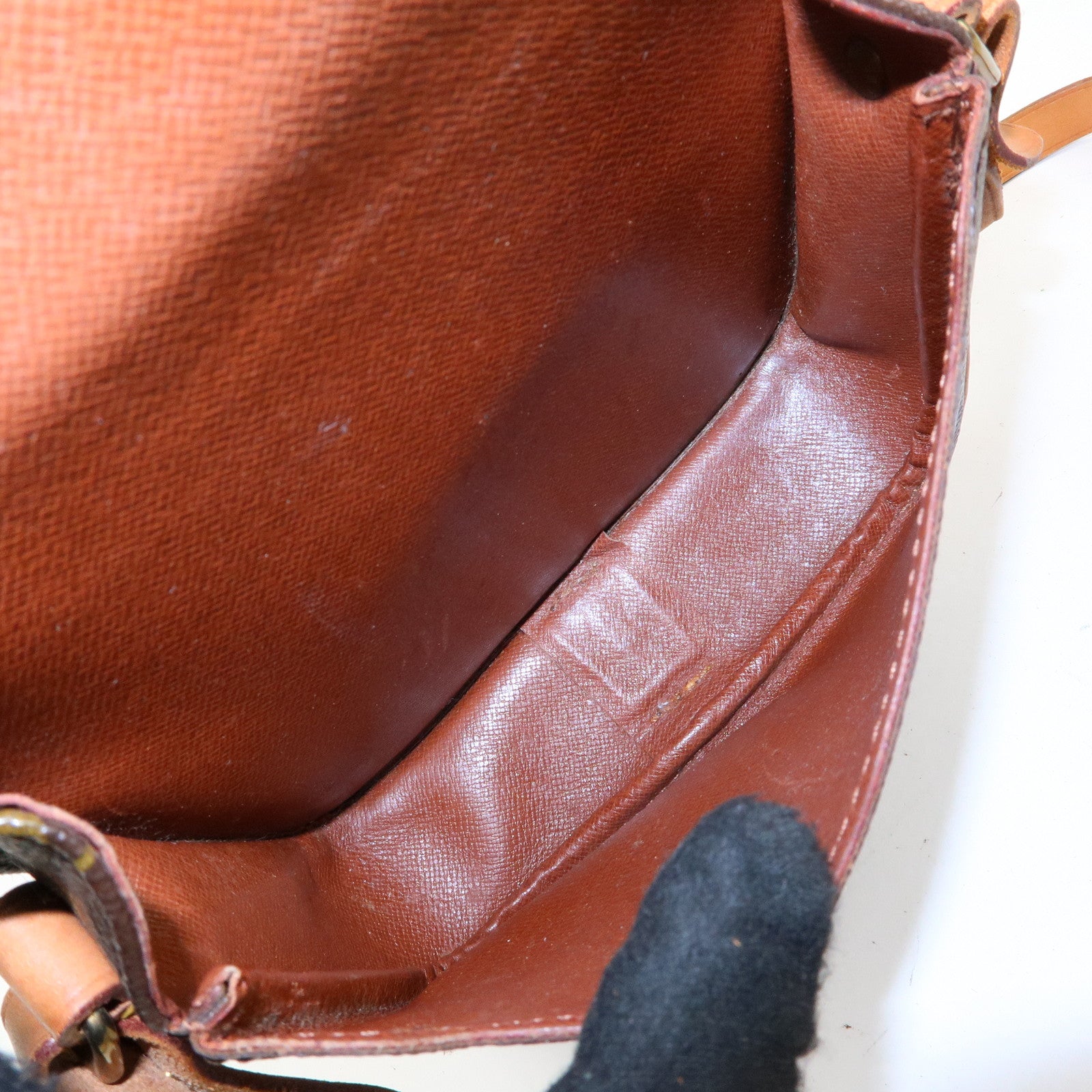 Louis Vuitton Monogram Mini Cartouchiere Shoulder Bag Brown M51254