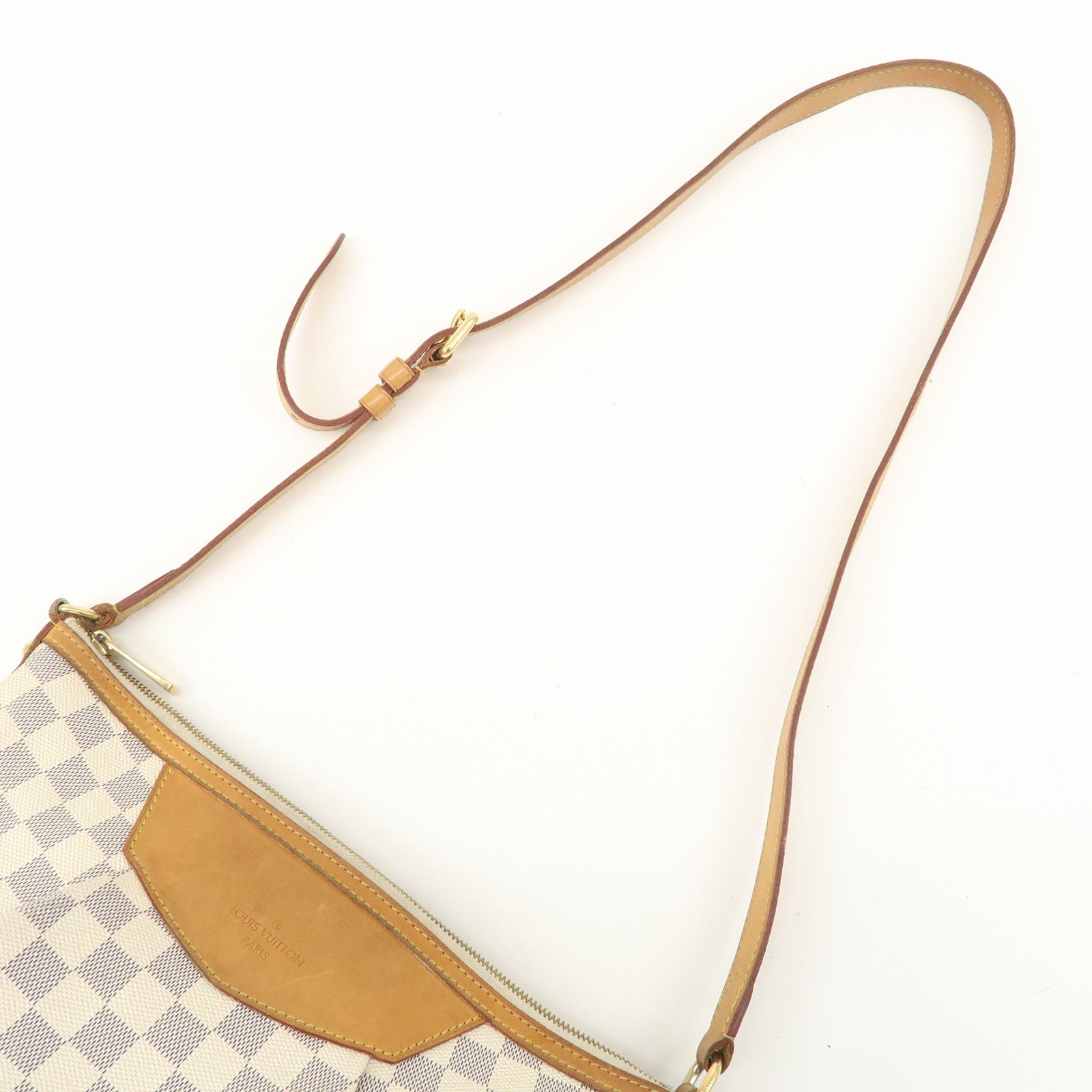 Louis Vuitton Damier Azur Siracusa MM Shoulder Bag N41112 Used