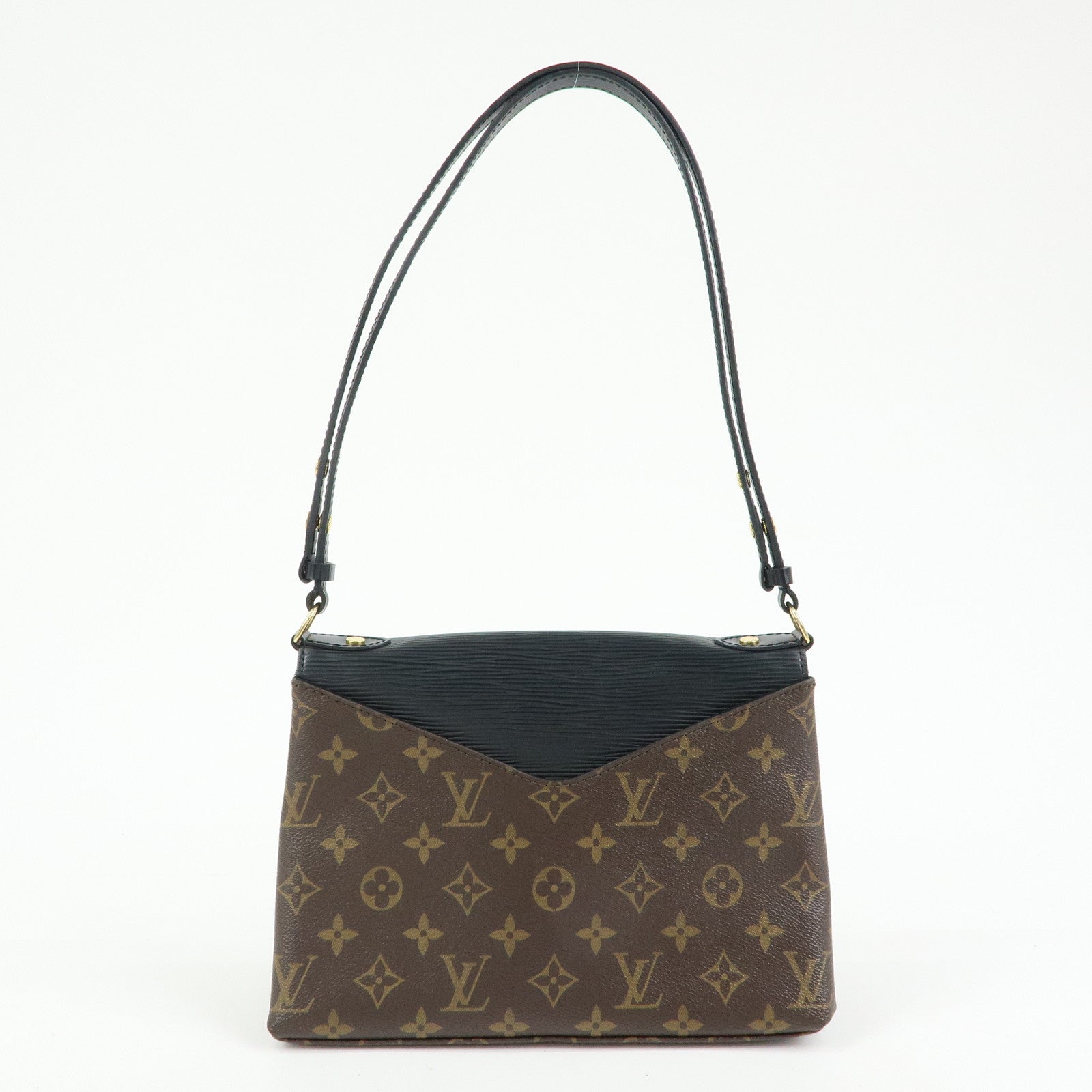 Louis Vuitton Monogram Epi Saint Michel Shoulder Brown Noir M44030
