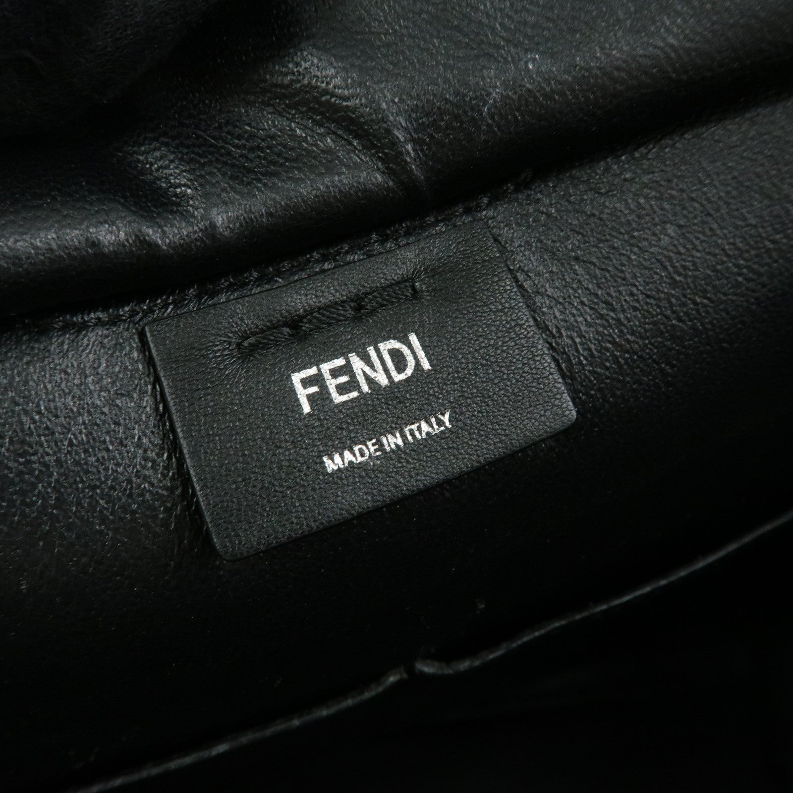 FENDI Trois Jours Leather Pony Hair 2Way Hand Shoulder Bag 8BH279