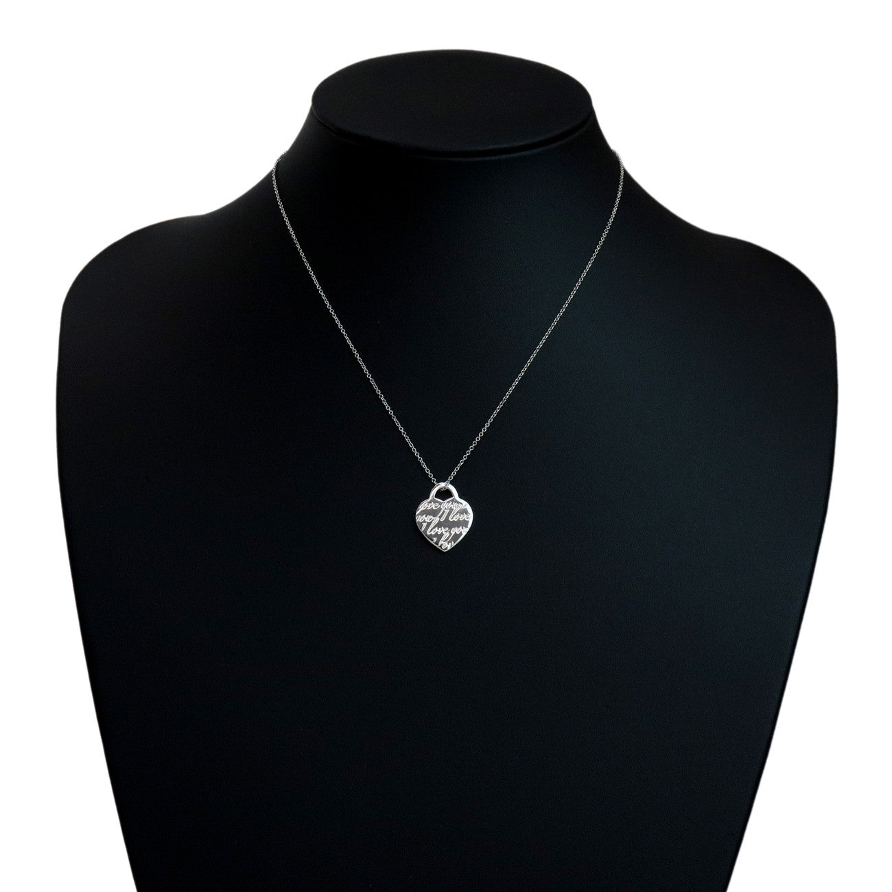 Tiffany & Co Notes Heart Tag Necklace SV925 Silver