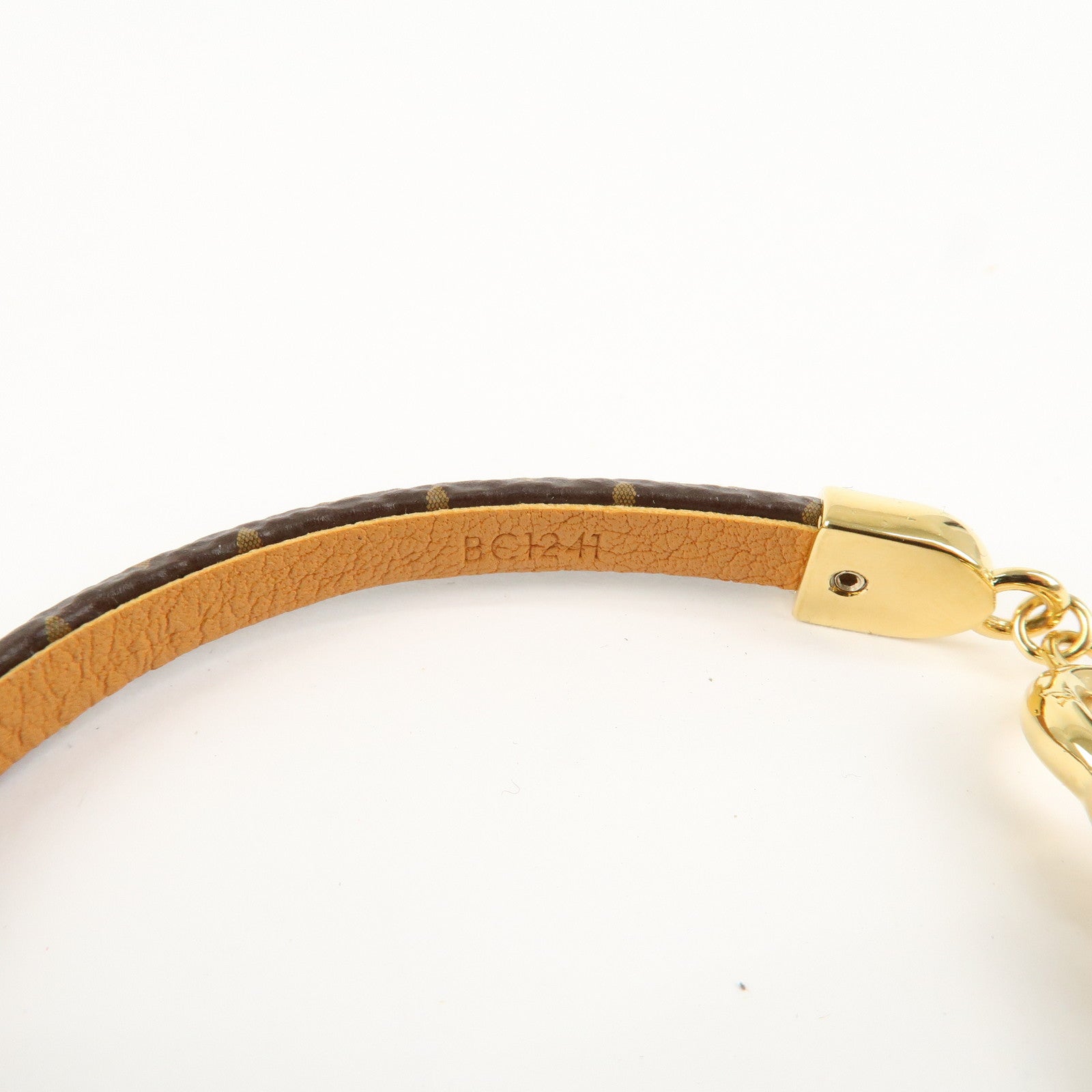 Louis Vuitton Monogram Say Yes Bracelet Brown Gold M6758E Used