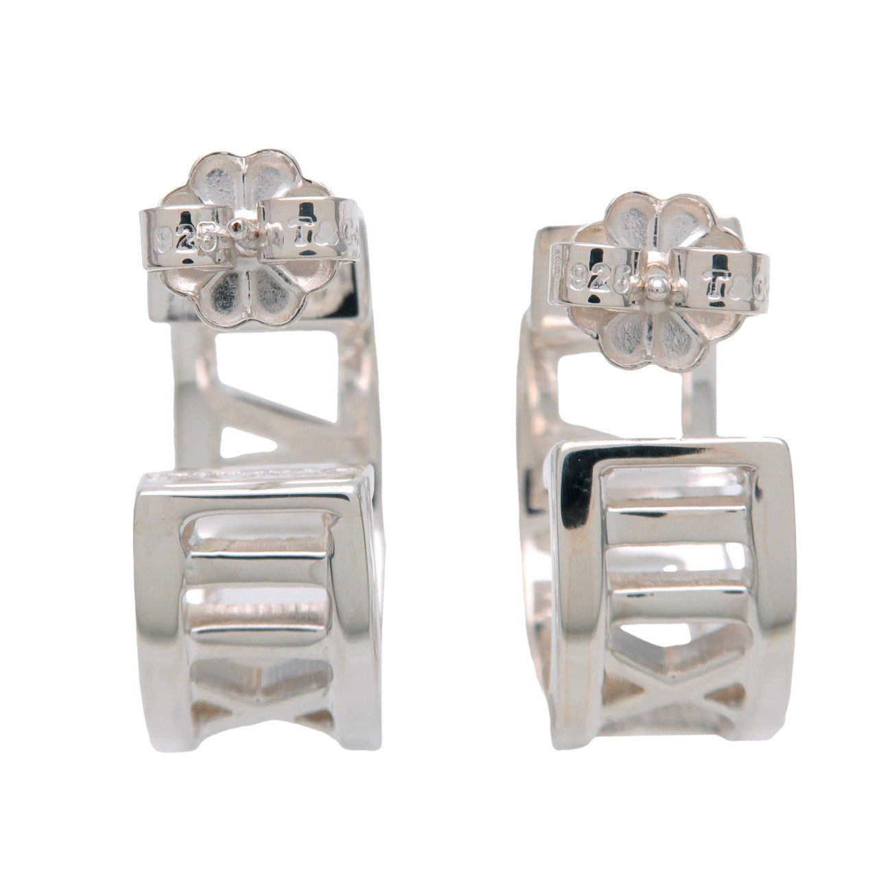 Tiffany & Co Atlas Hoop Earrings SV925 Silver