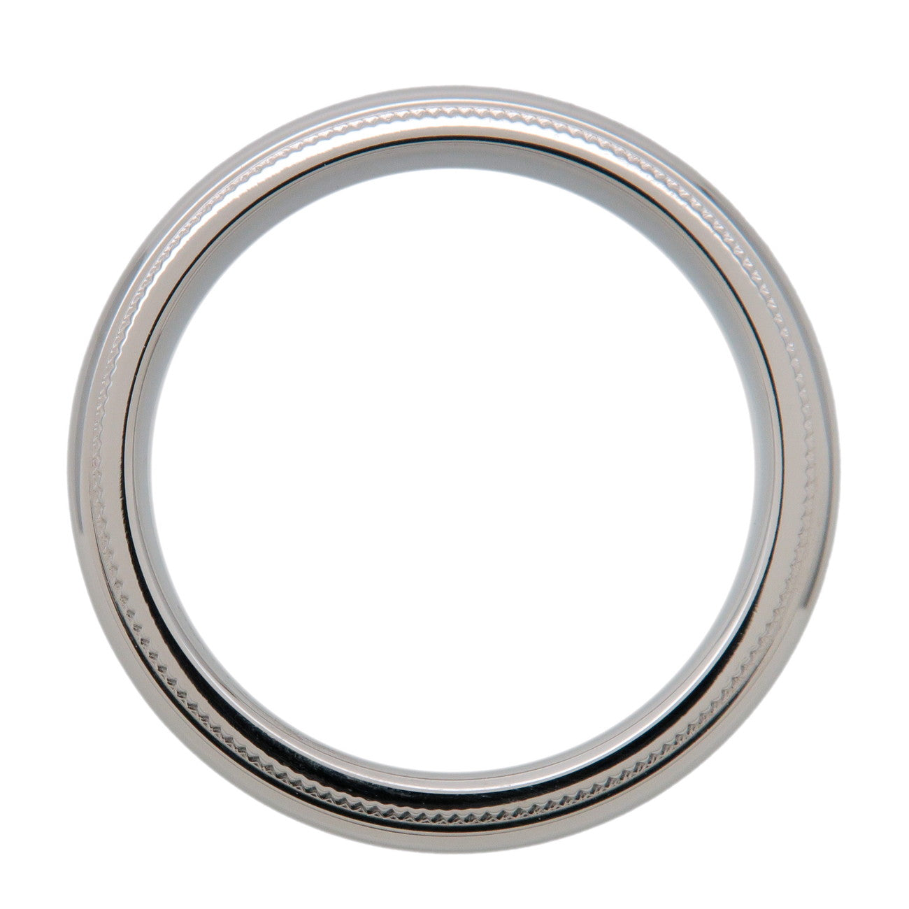 Tiffany & Co Milgrain Band Ring SV950 Silver US4.75-5 EU49 HK10.5