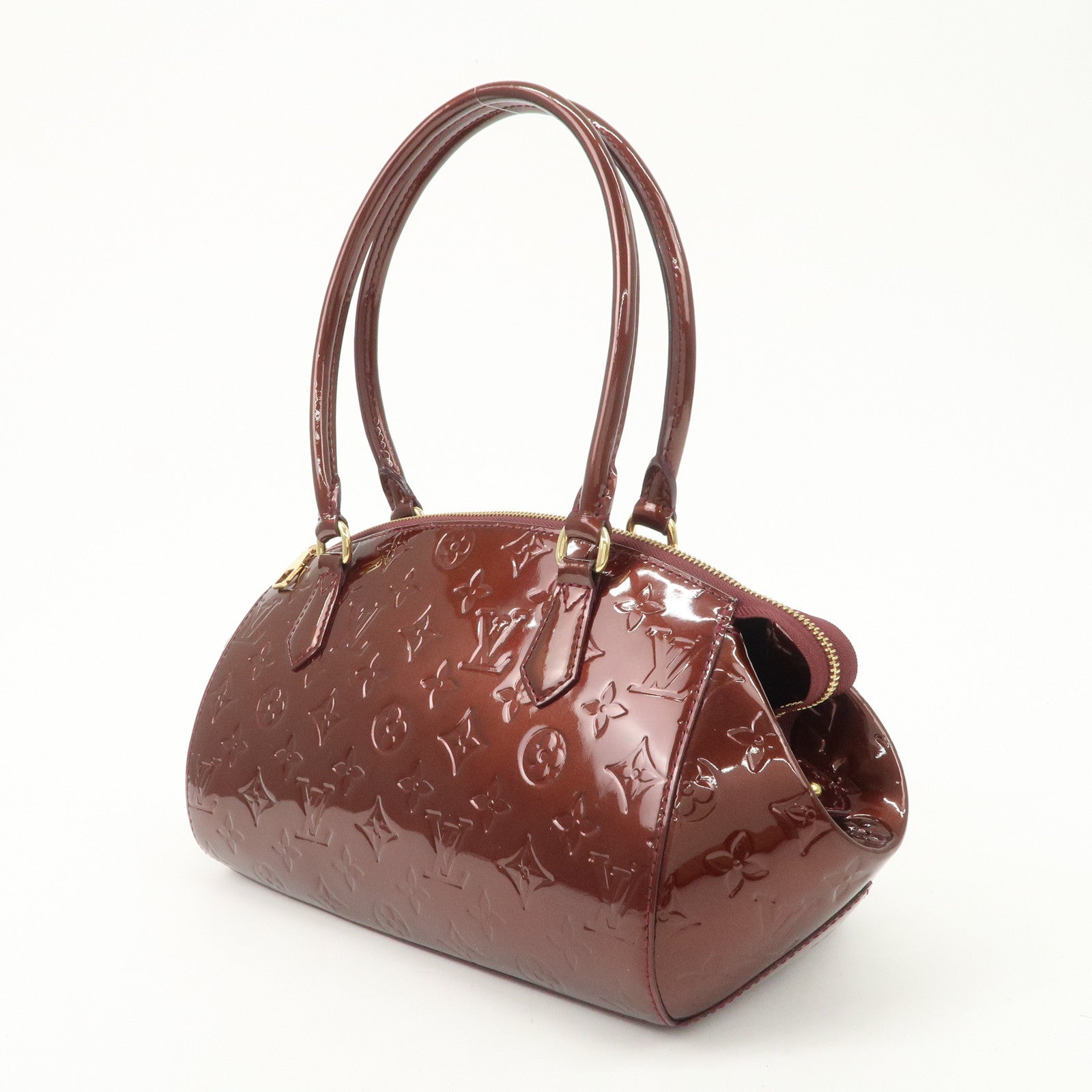 Louis Vuitton Monogram Vernis Sherwood PM Rouge Forvist M91492 Used