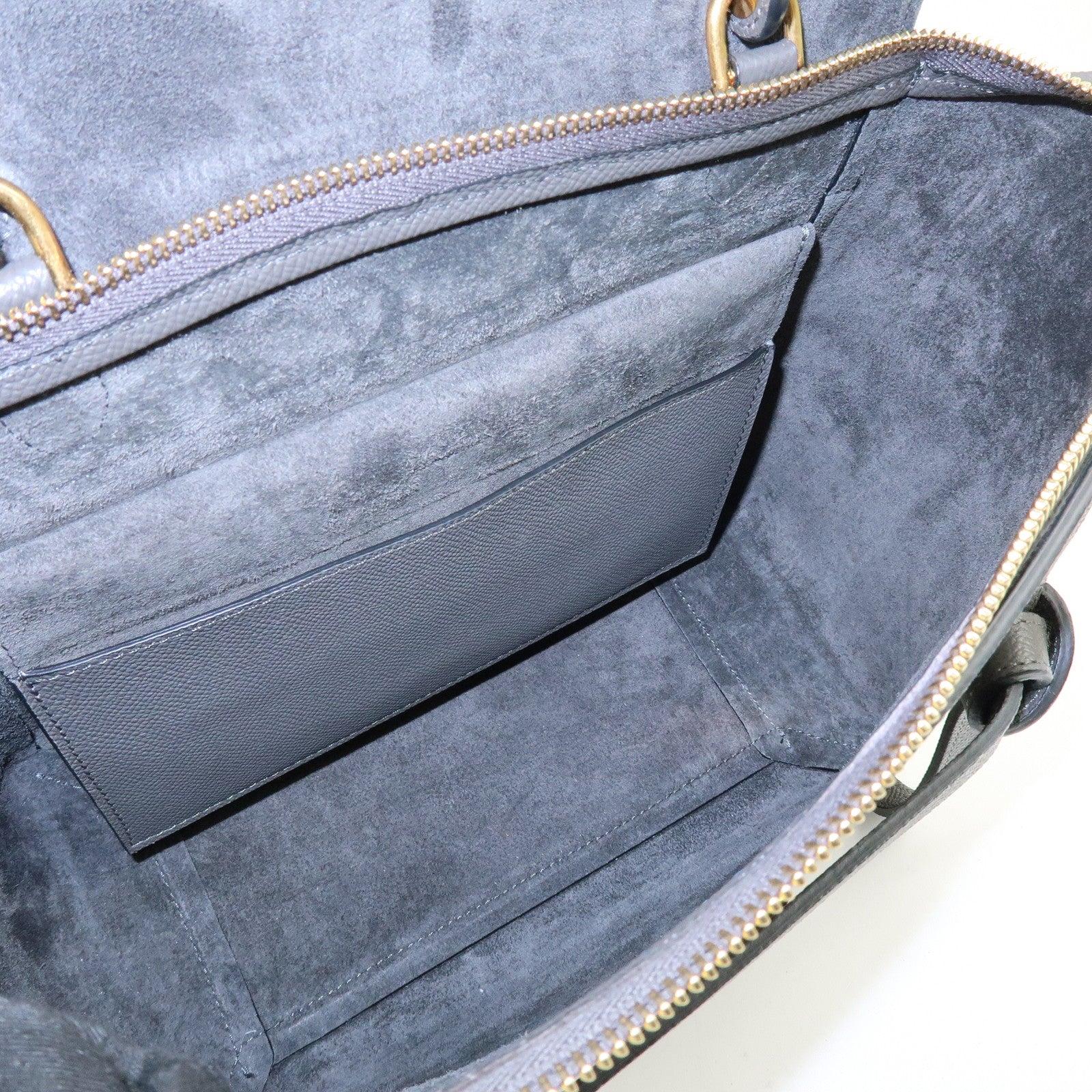 CELINE Belt Bag Leather 2Way Bag Shoulder Bag Hand Bag Gray