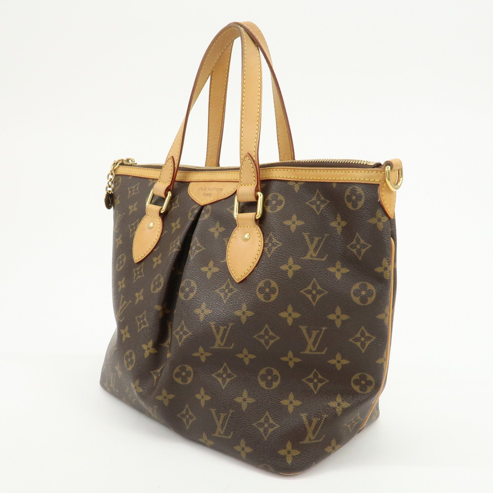 Louis Vuitton Monogram Palermo PM 2Way Hand Bag Brown M40145