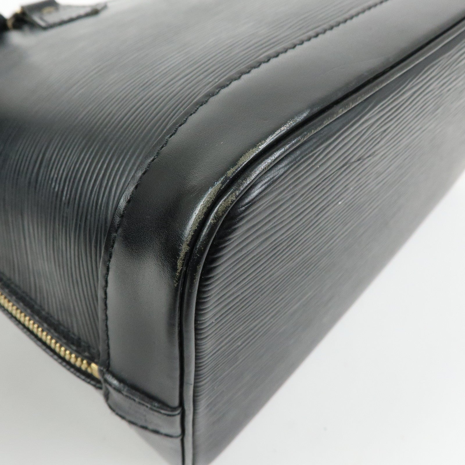 Louis Vuitton Epi Alma PM Leather Hand Bag Noir Black M52142