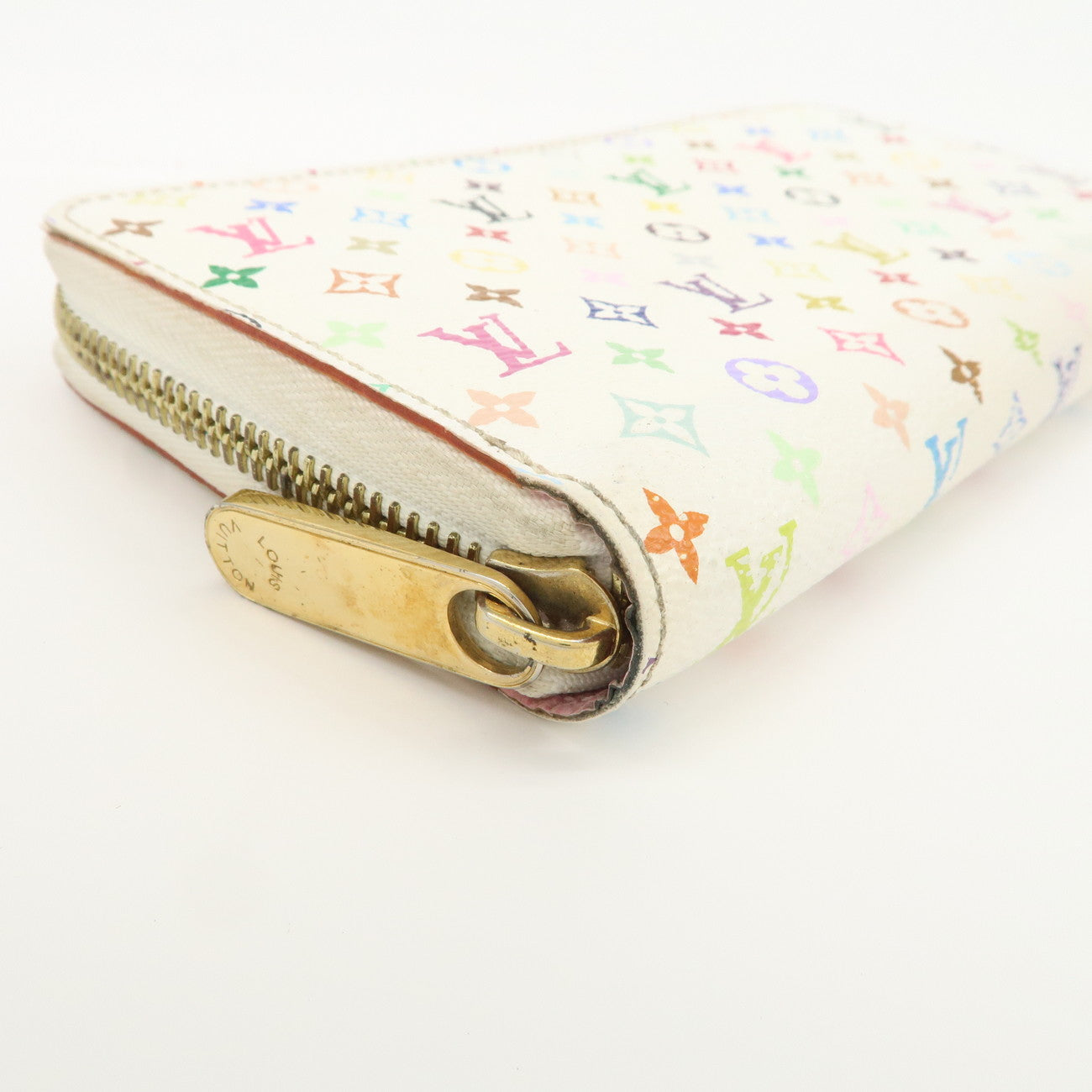 Louis Vuitton Monogram Multicolor Zippy Long Wallet Blanc M60241