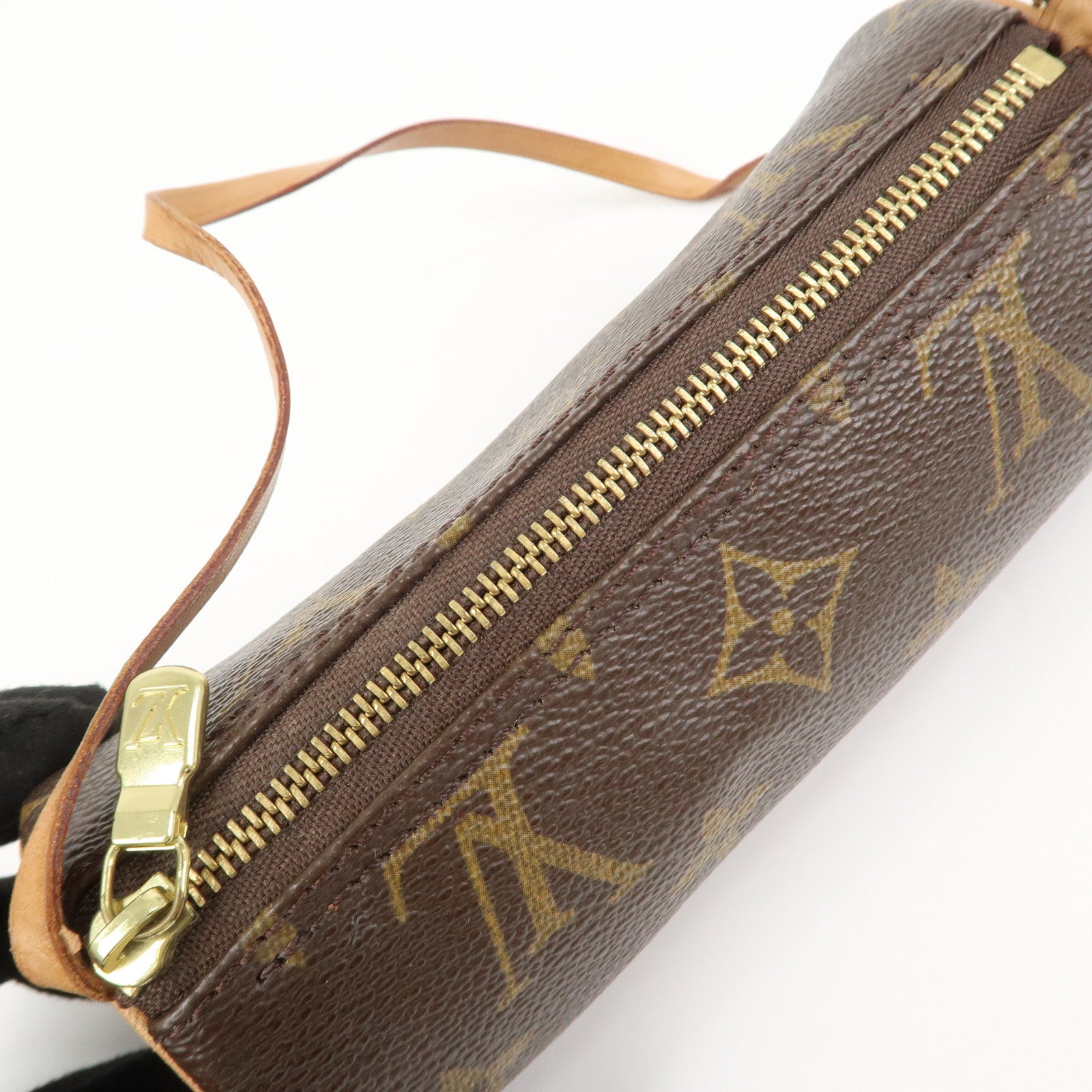 Louis Vuitton Monogram Set of 2 Mini Pouch for Papillon Bag Brown