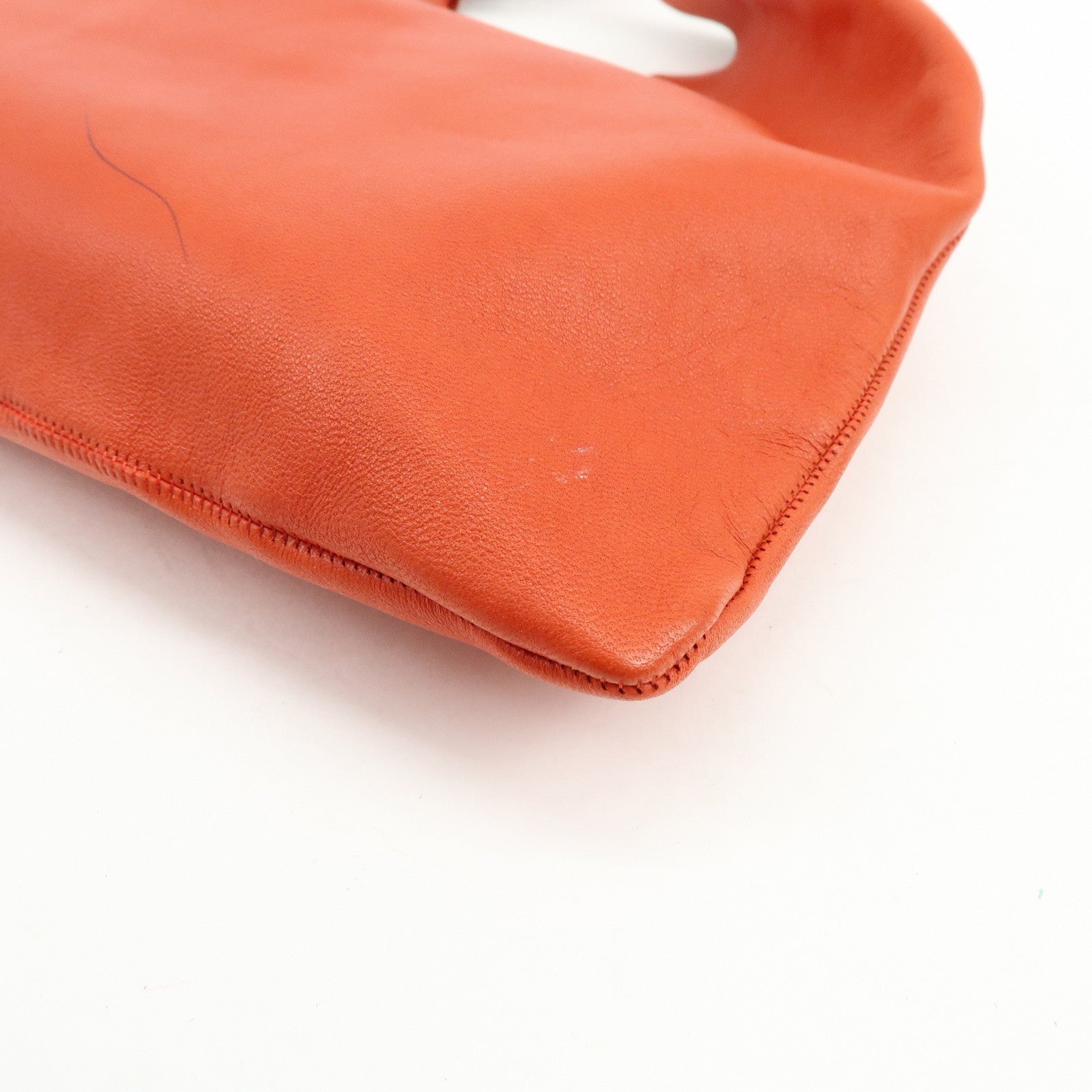 THE ROW Small Bindle Cowhide Leather Hand Bag Orange W1682L628