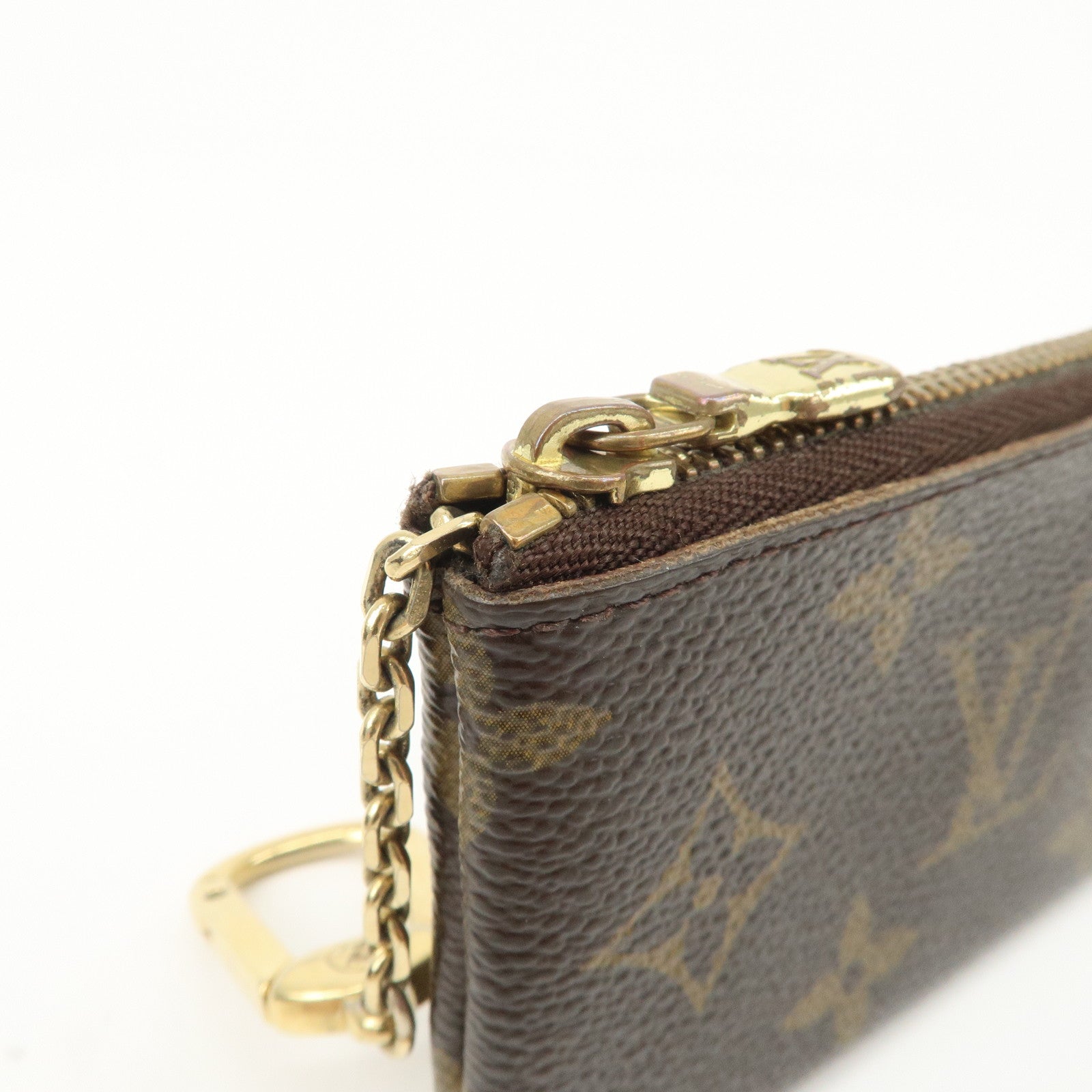 Louis Vuitton Monogram Pochette Cles Coin Case Key Case M62650