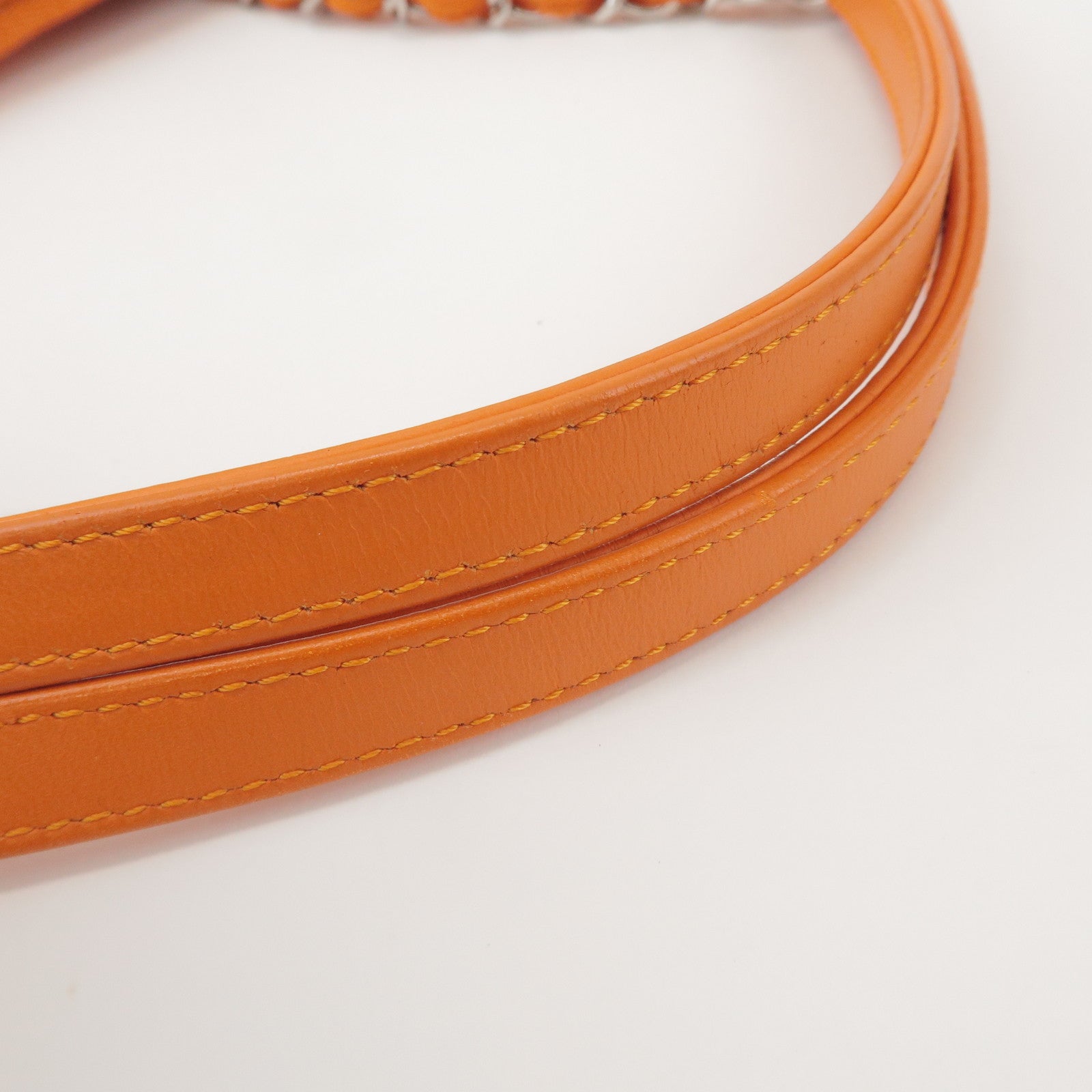 CHANEL Deauville MM Straw Leather Tote Bag Shoulder Bag A67001