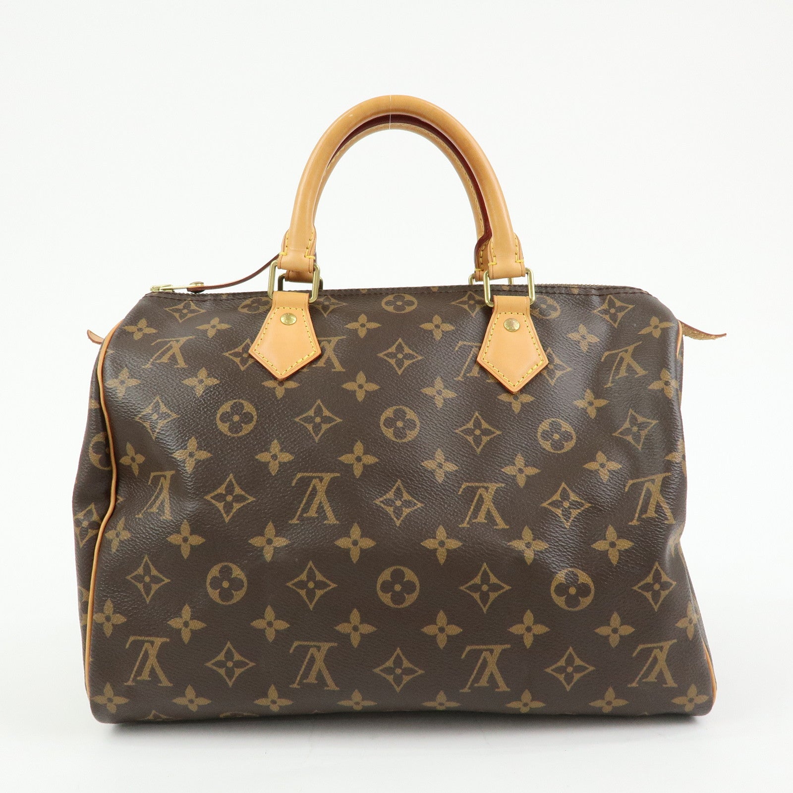 Louis Vuitton Monogram Speedy 30 Boston Bag Hand Bag Brown M41108