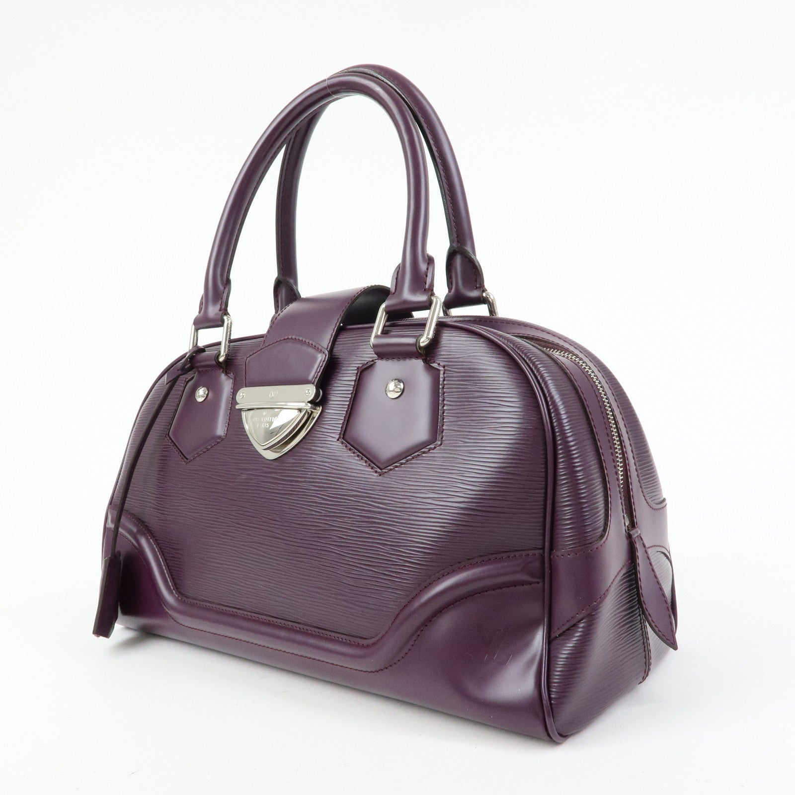 Louis Vuitton Epi Bowling Montaigne GM Hand Bag Cassis M5931K