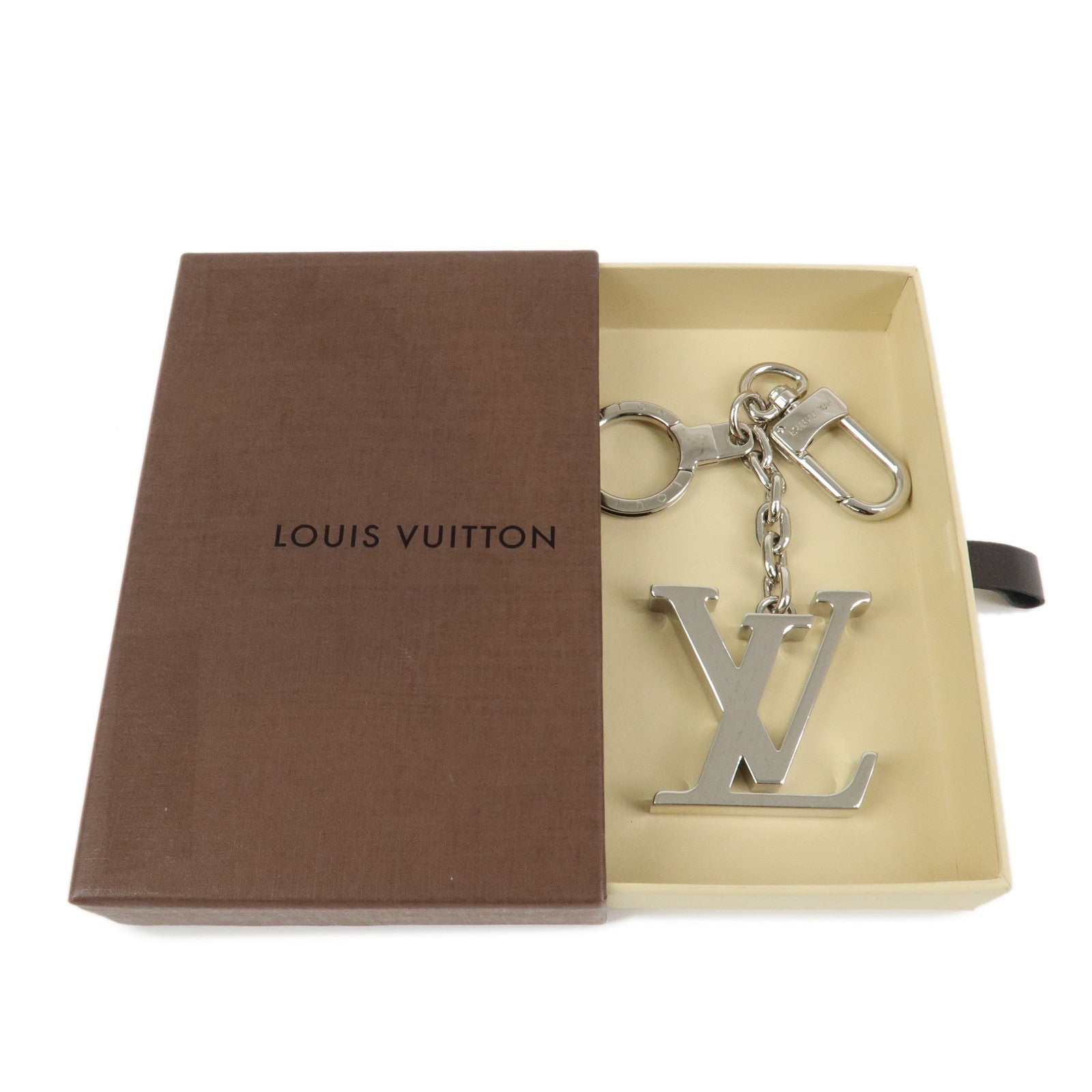 Louis Vuitton Porte Cles Initiales LV Bag Charm Silver M65071