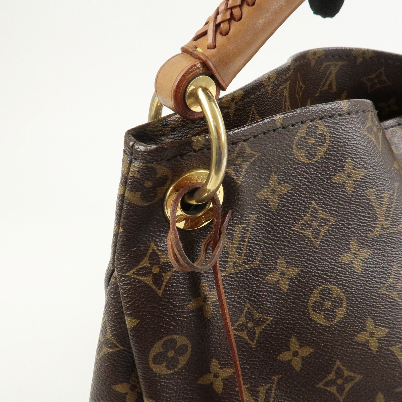 Louis Vuitton Monogram Artsy MM Shoulder Bag Brown M40249