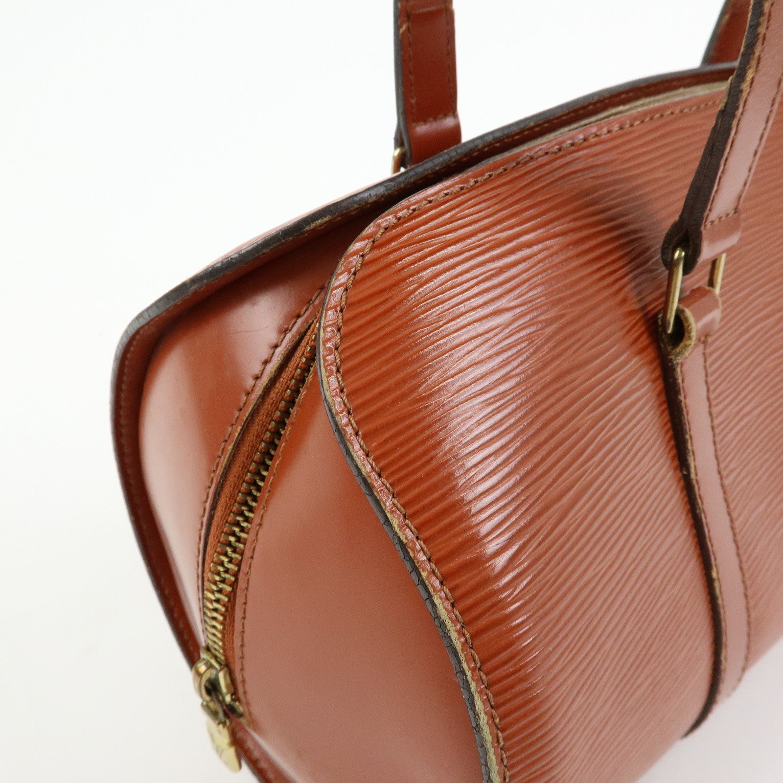 Louis Vuitton Epi Leather Soufflot Hand Bag Kenya Brown M52223