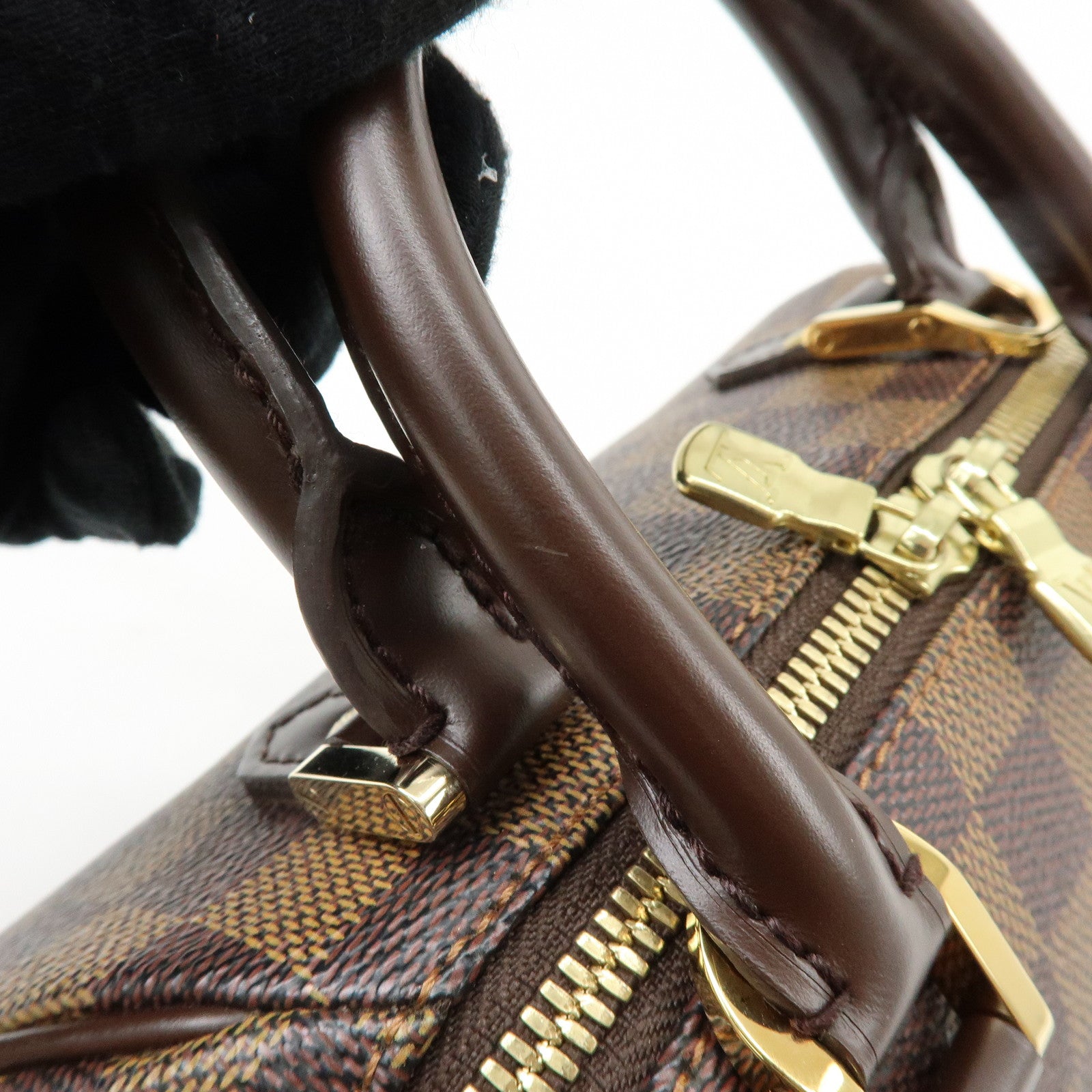 Louis Vuitton Damier Ebene Rivera Mini Hand Bag Brown N41436
