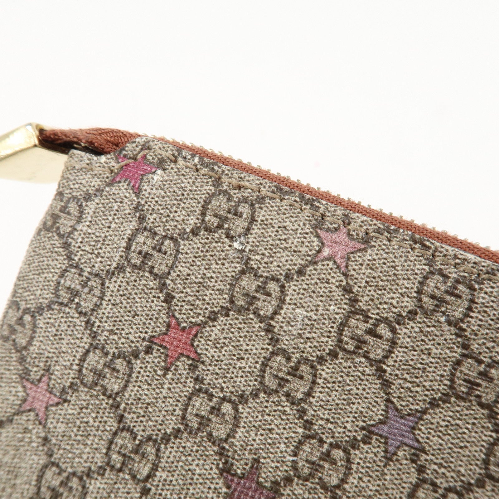 GUCCI GG Supreme PVC Coin Case Key Case Beige 233183