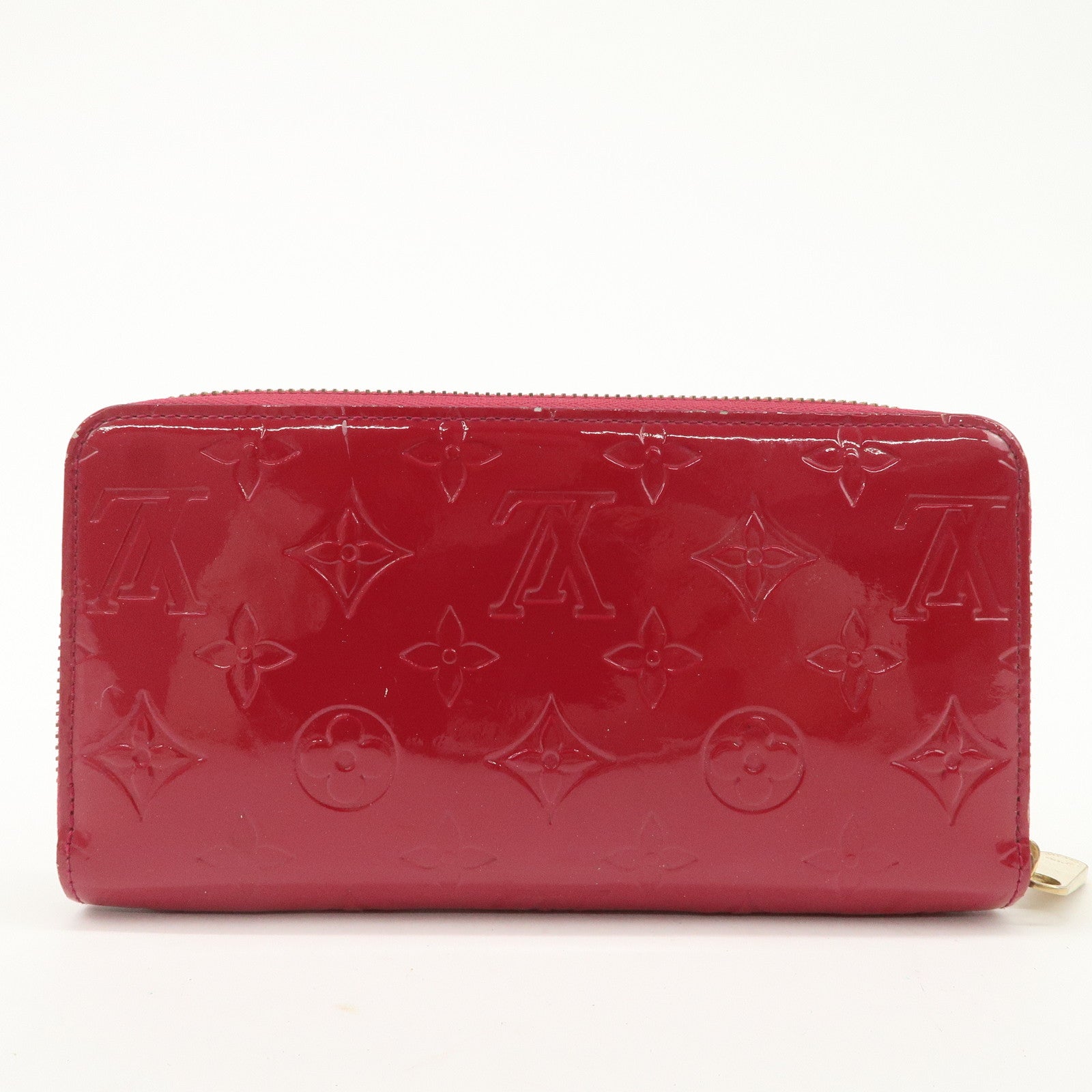 Louis Vuitton Monogram Vernis Round Zippy Wallet Rose Indien M91597 Used