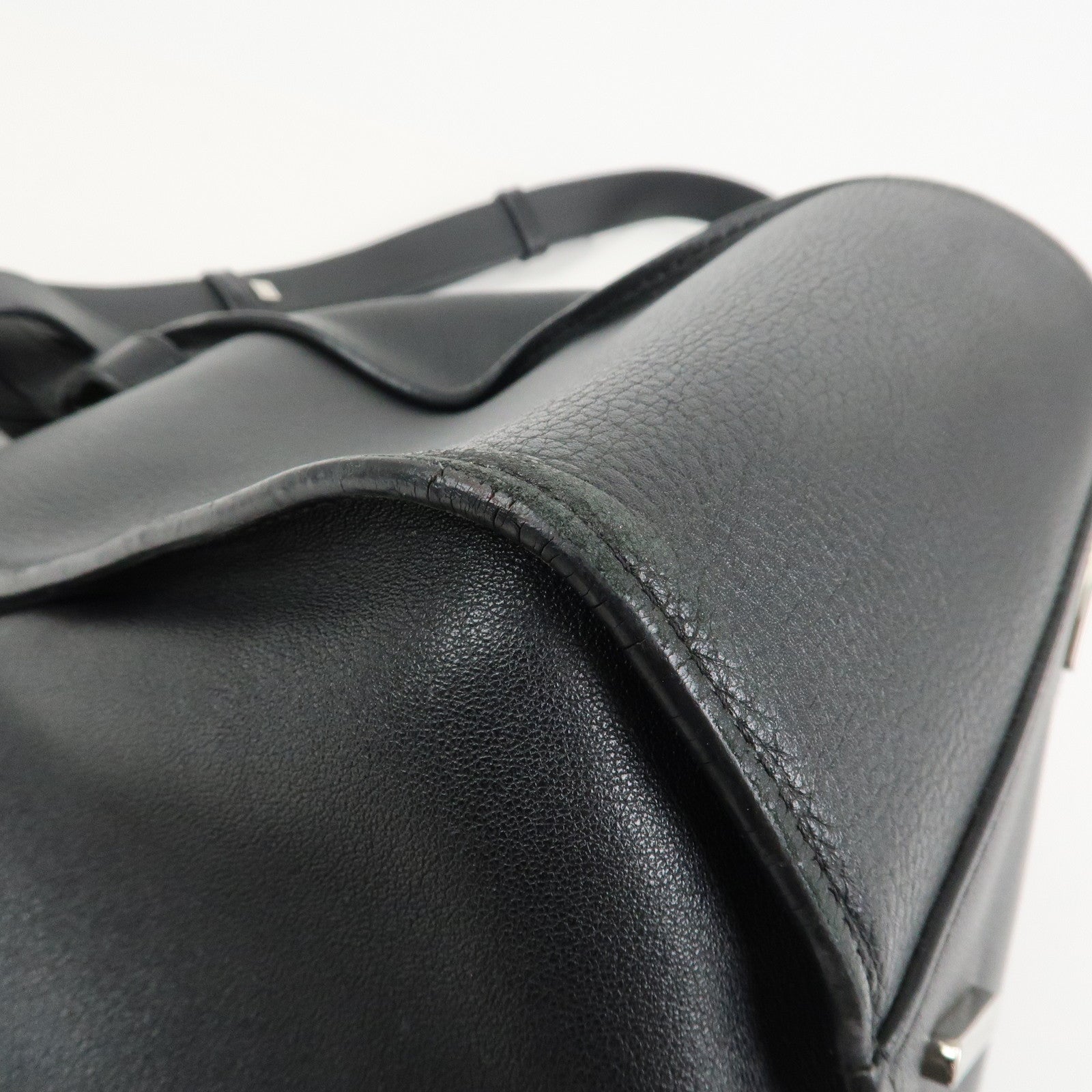 LOEWE Hammock Medium Leather Shoulder Bag Hand Bag Black