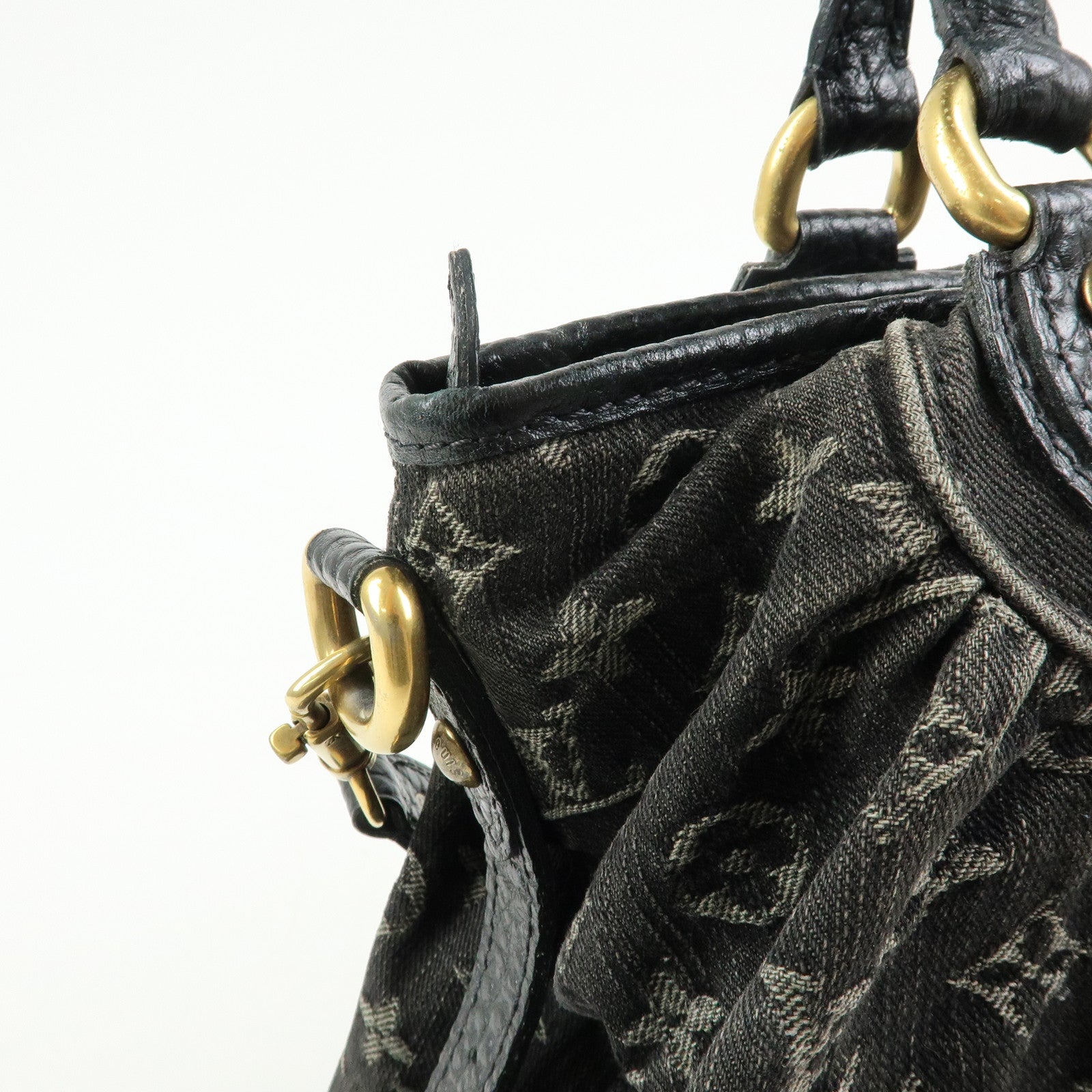 Louis Vuitton Monogram Denim Neo Cabby MM 2Way Bag Noir M95351