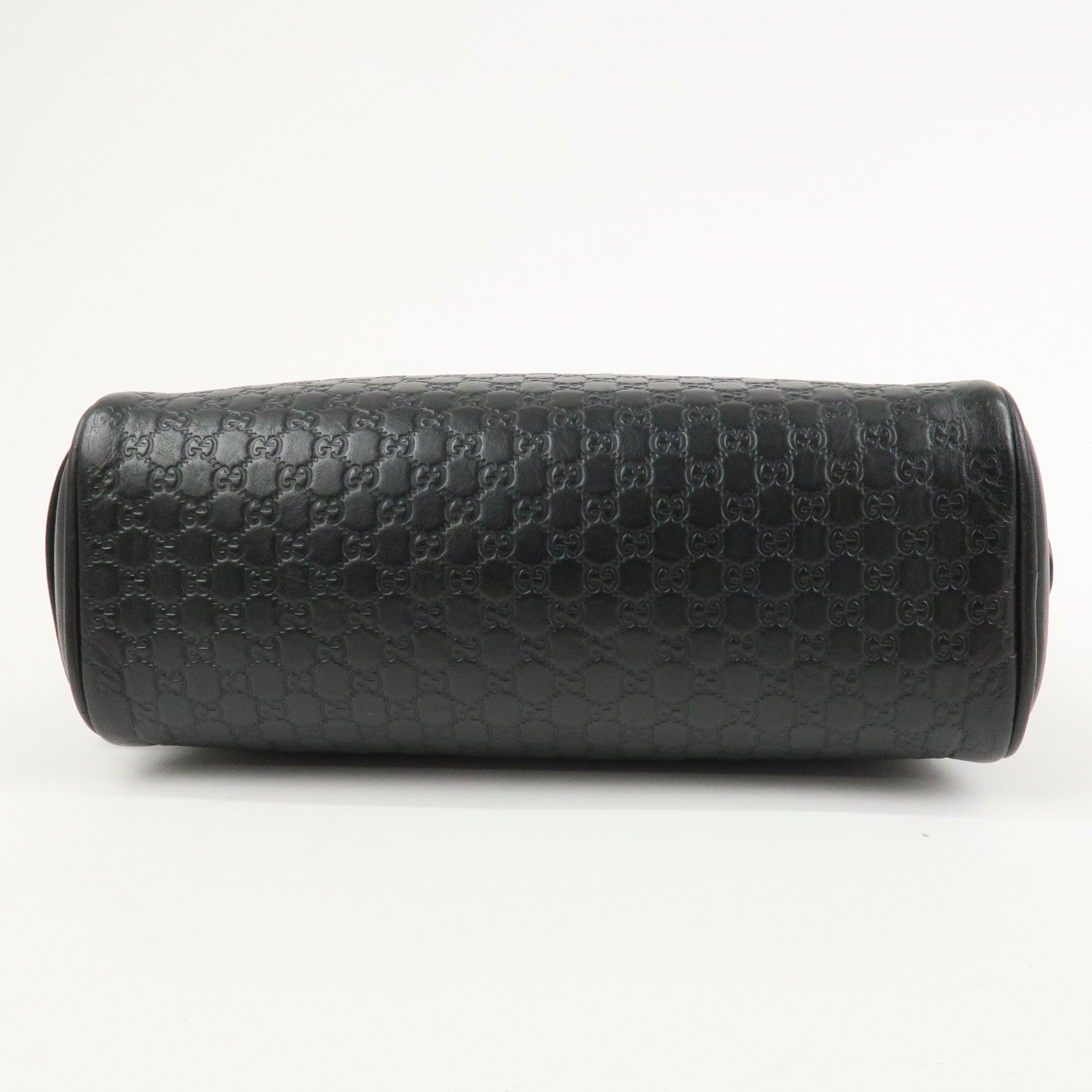 GUCCI Micro Guccissima Leather Hand Bag Clutch Bag Black 419775