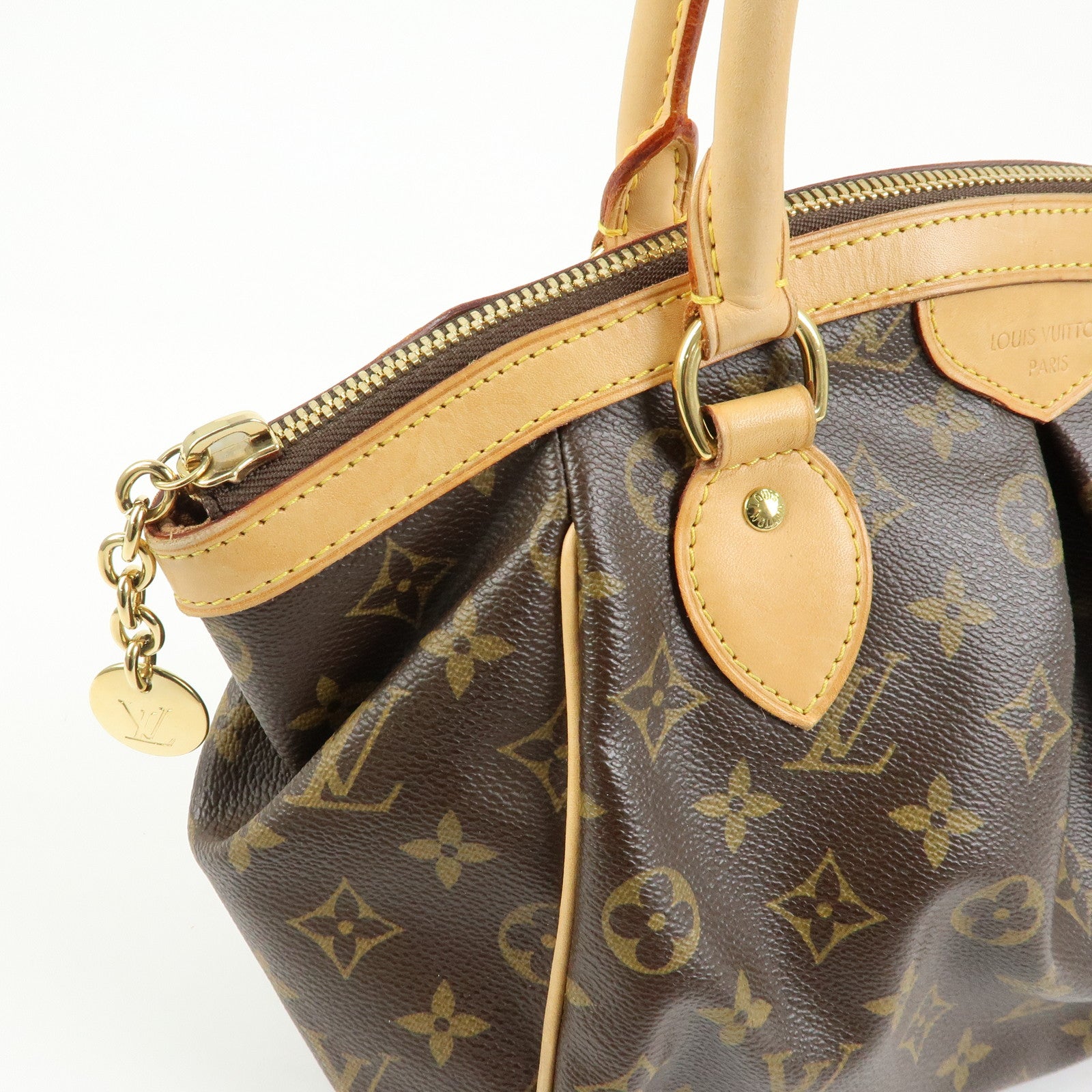 Louis Vuitton Monogram Tivoli PM Hand Bag Shoulder Bag Brown M40143