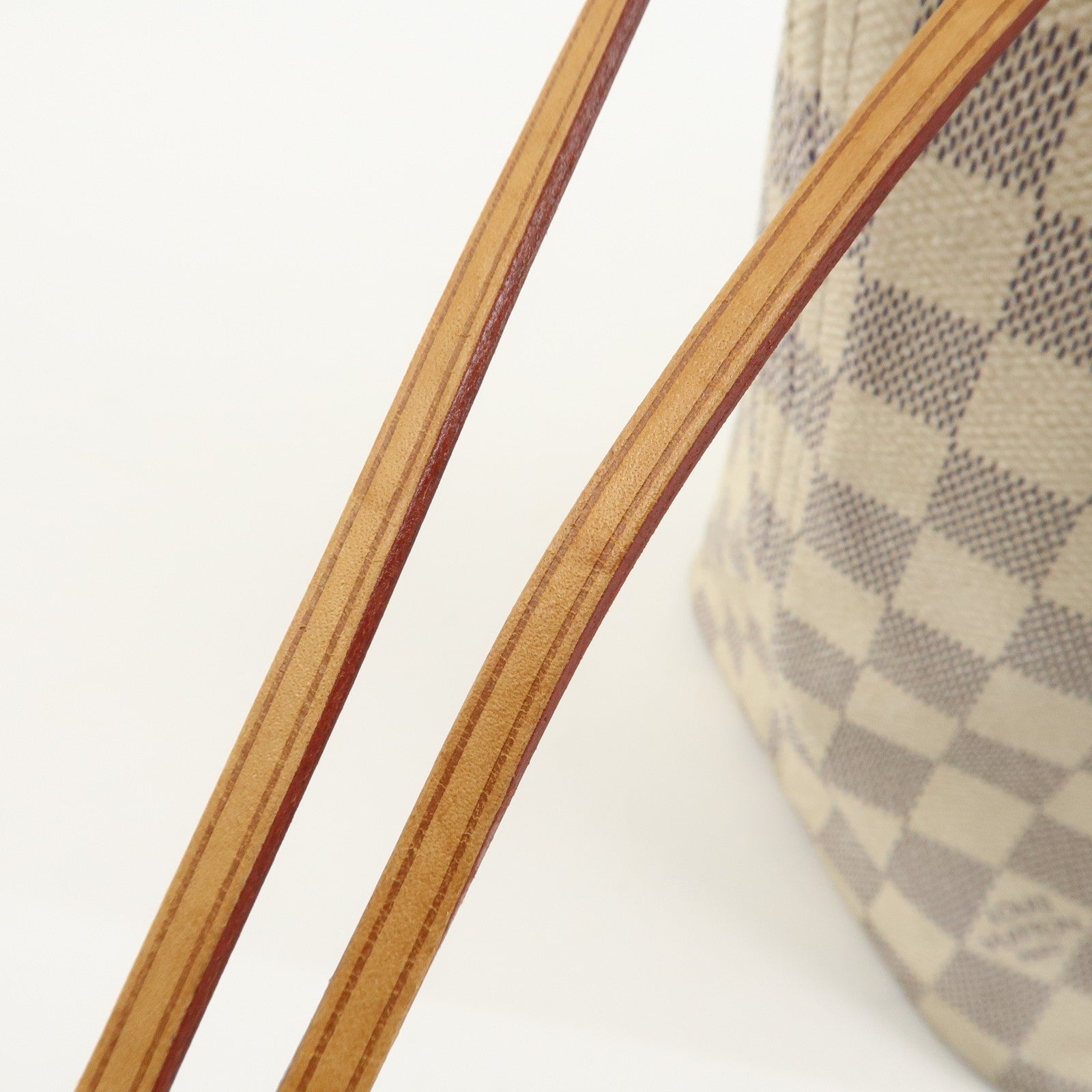 Louis Vuitton Damier Azur Neverfull MM Tote Bag Shoulder Bag N51107 Used