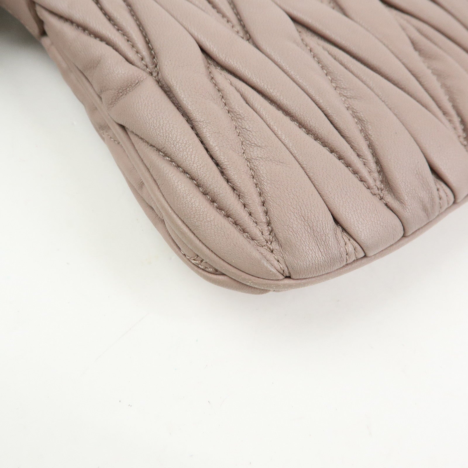 MIU MIU Matelasse Nappa Leather 2Way Bag Hand Shoulder Bag 5N1572